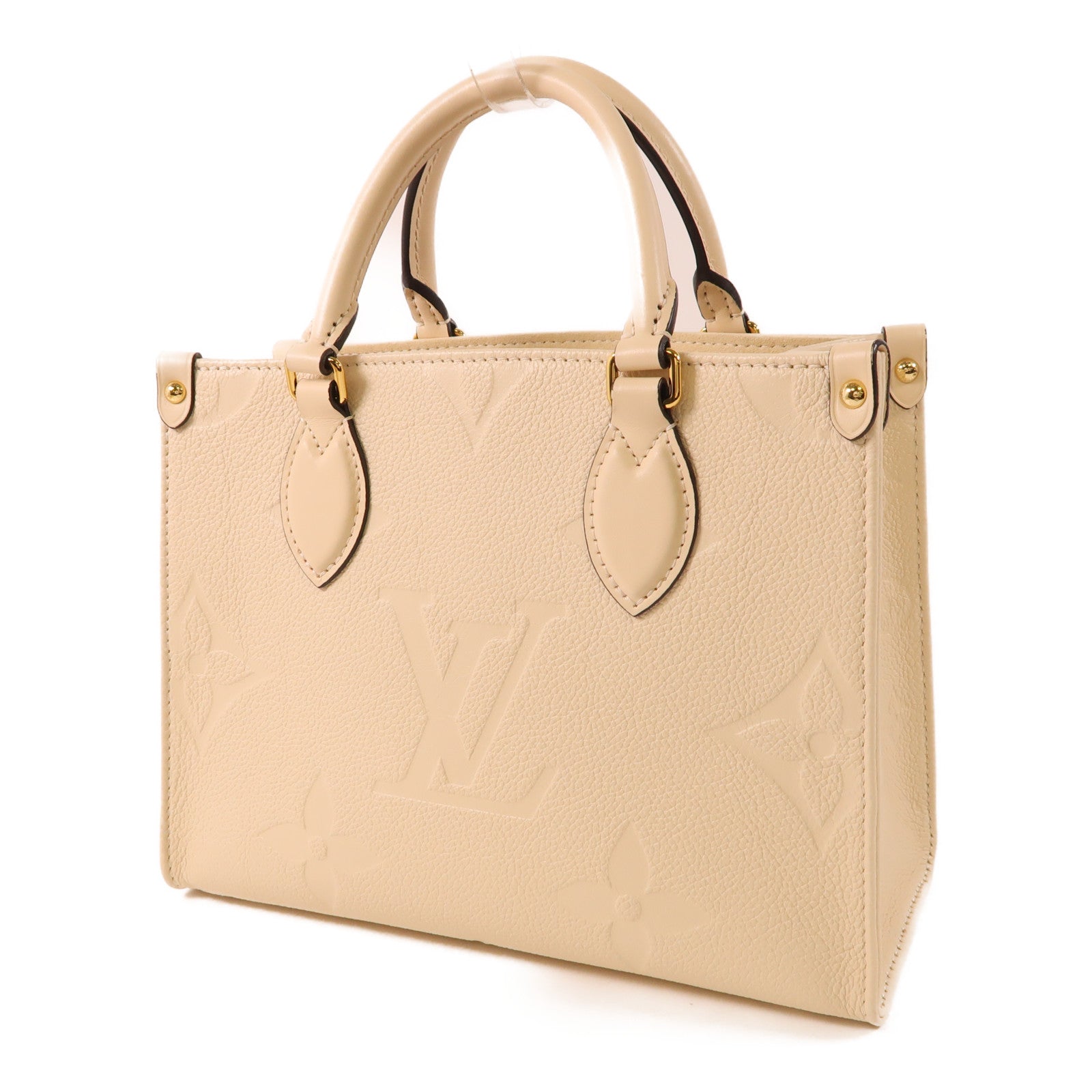 LOUIS VUITTON Monogram Empreinte On The Go PM金扣手挽肩背兩用袋