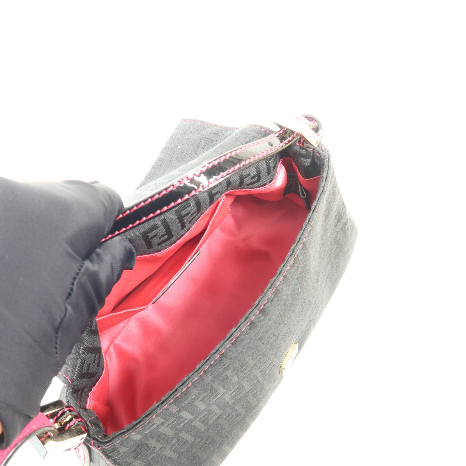 FENDI 帆布Hand Bag金扣手挽袋