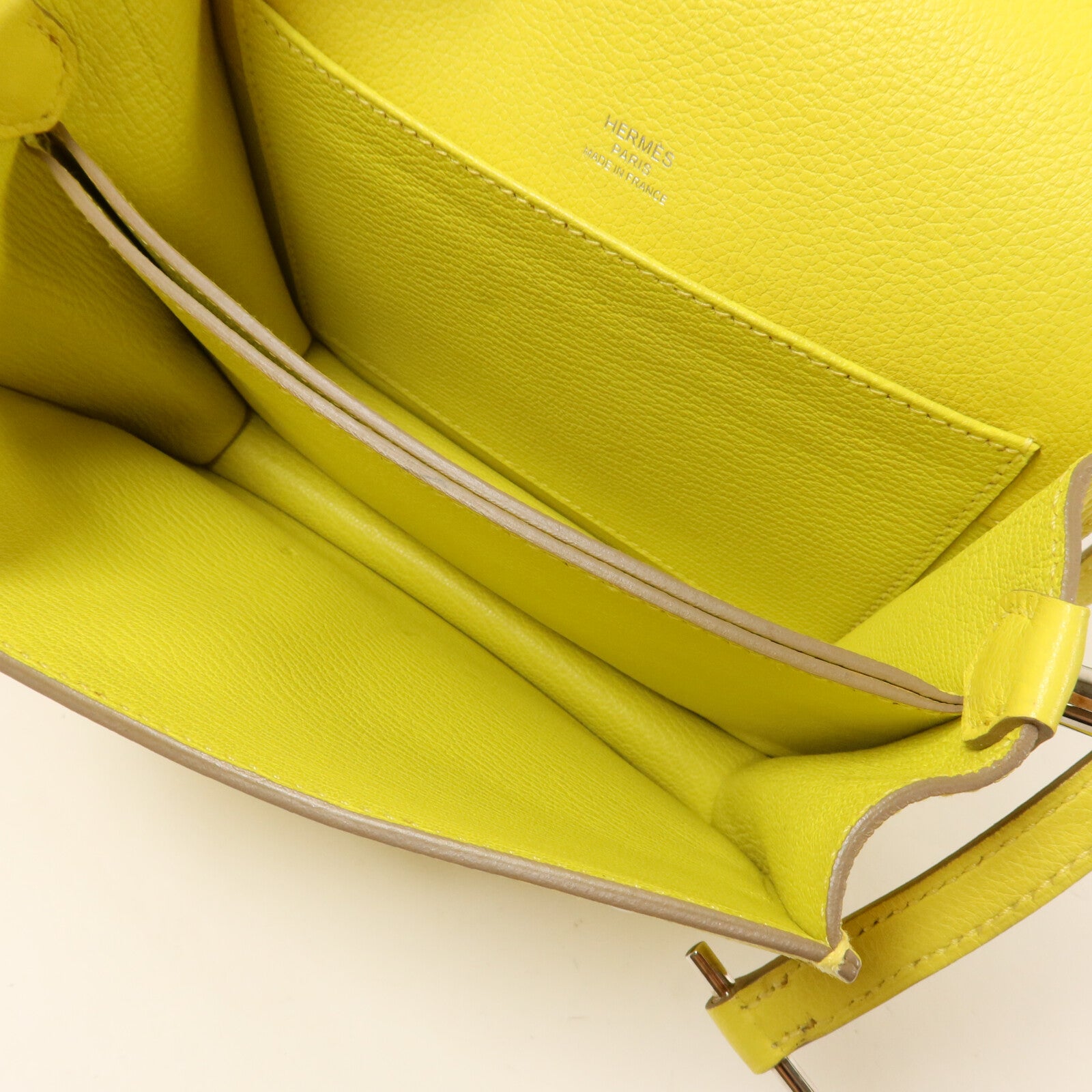 HERMES Evercolor皮革Roulis Mini肩背袋Lime
