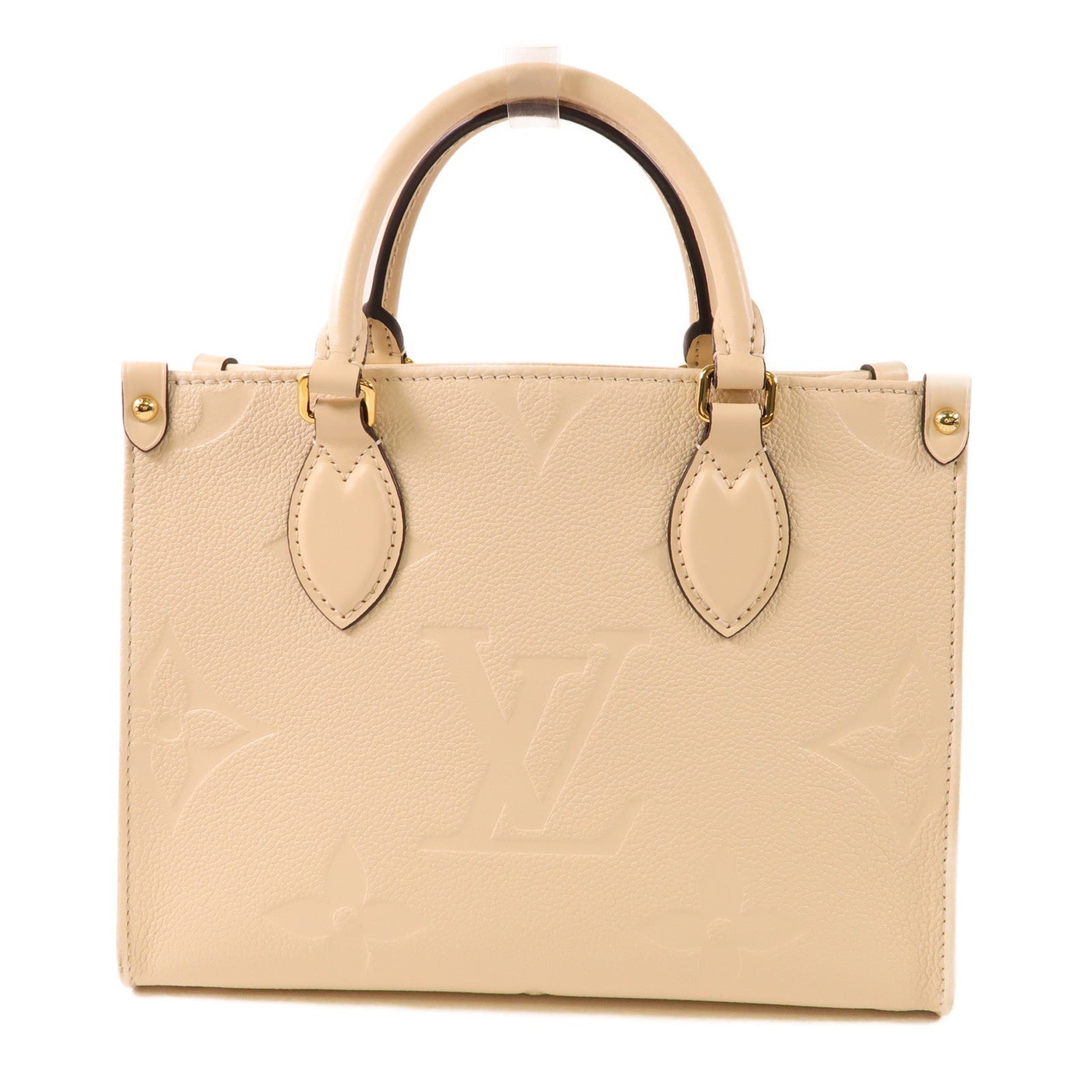 LOUIS VUITTON Monogram Empreinte On The Go PM金扣手挽肩背兩用袋