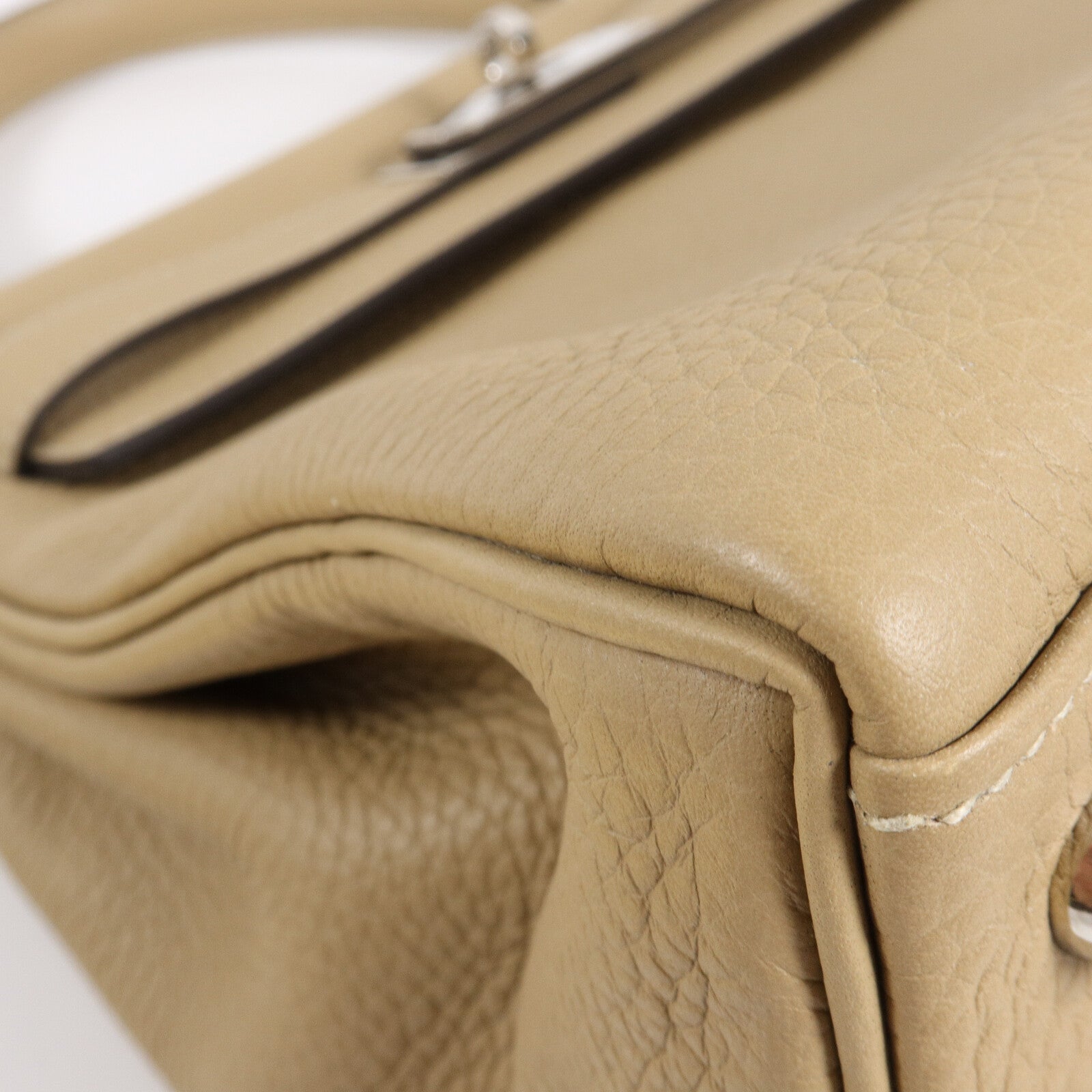 HERMES Clemence皮革Kelly 28手挽肩背兩用袋Trench