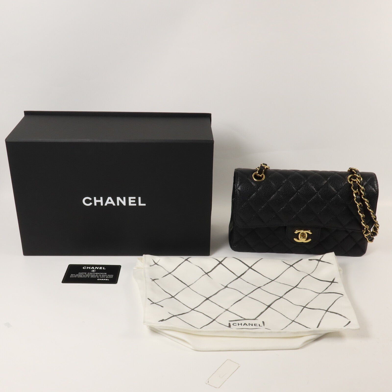 CHANEL 牛皮皮革Classic 23鏈帶肩背袋
