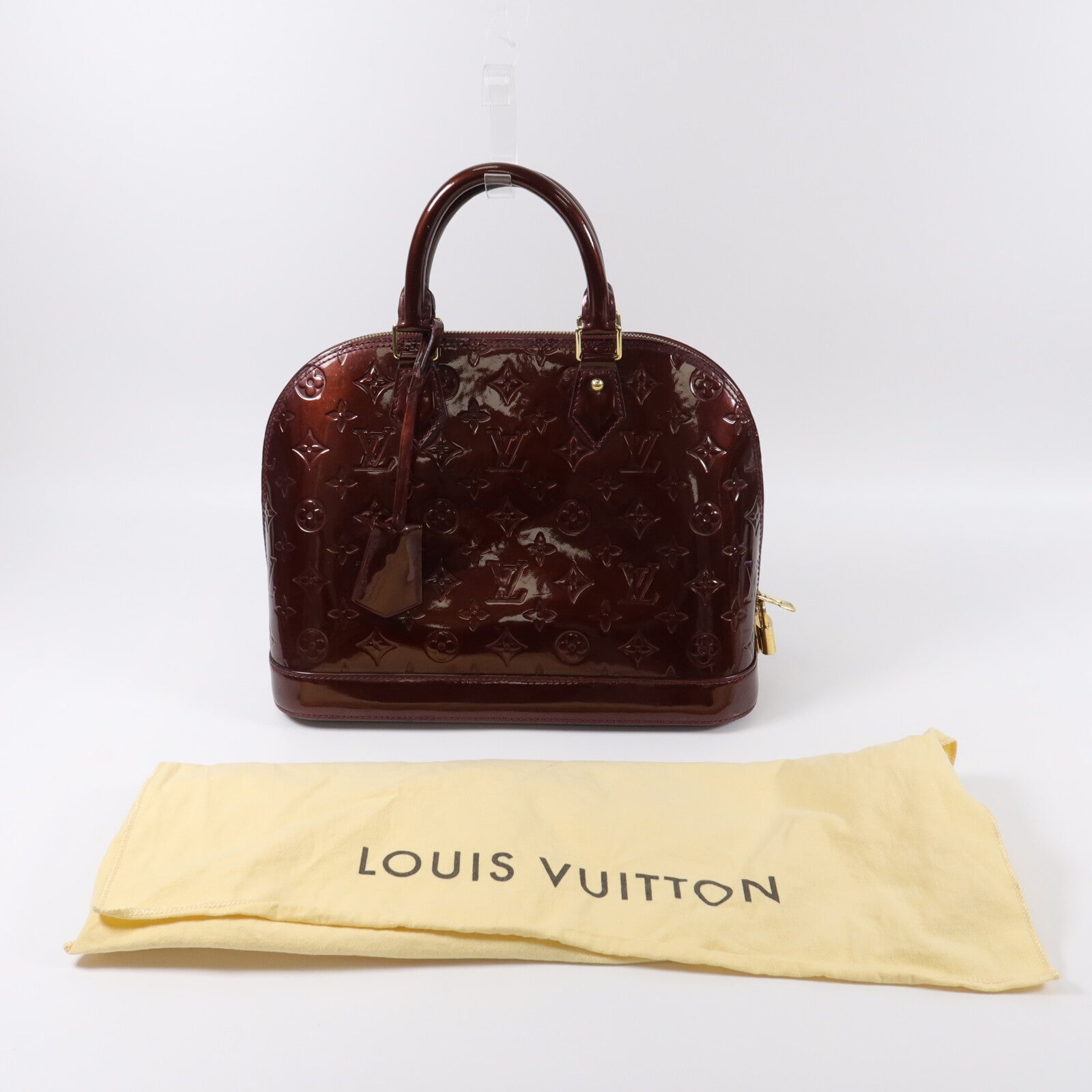 LOUIS VUITTON 漆皮皮革Alma PM手挽袋