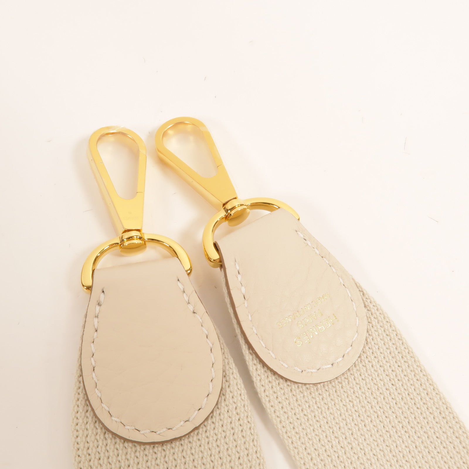 HERMES Clemence皮革Evelyne 23肩背袋Craie