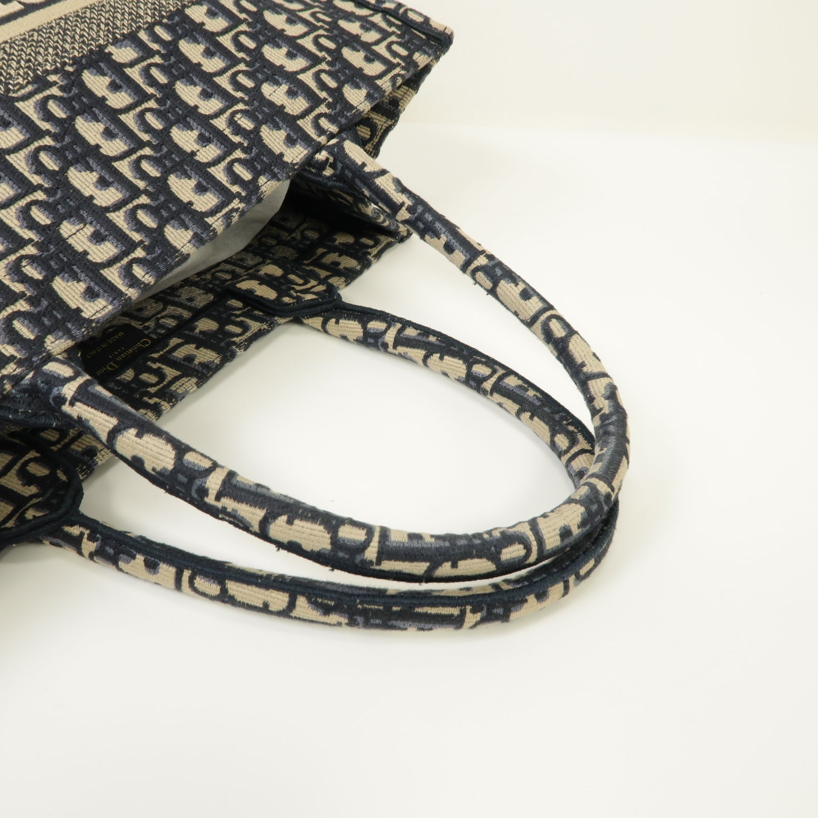 Dior 帆布Book Tote手挽袋藍色/白色