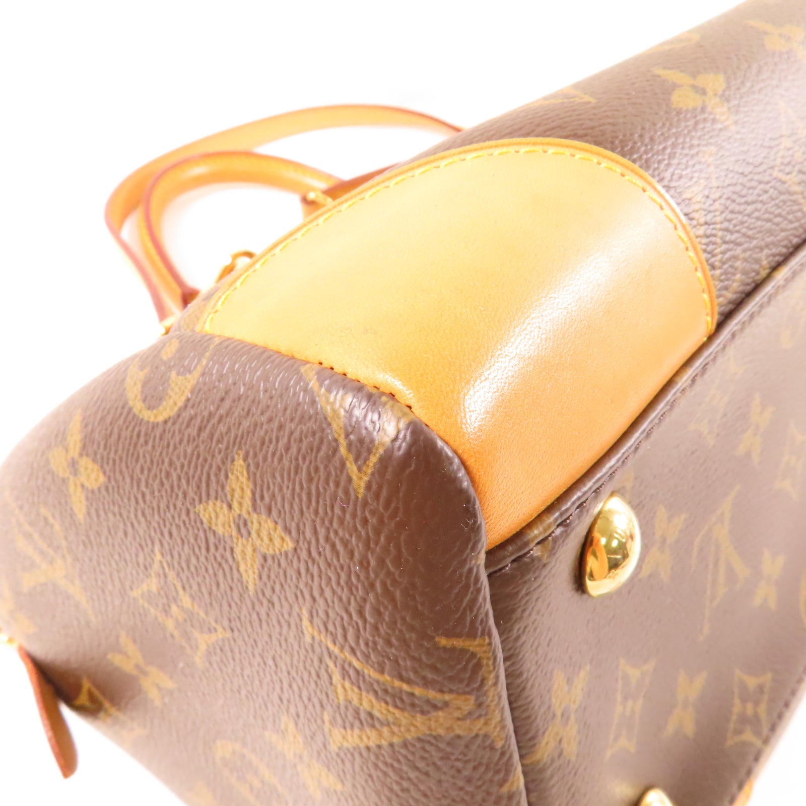 LOUIS VUITTON Monogram Segur金扣手挽肩背兩用袋啡色