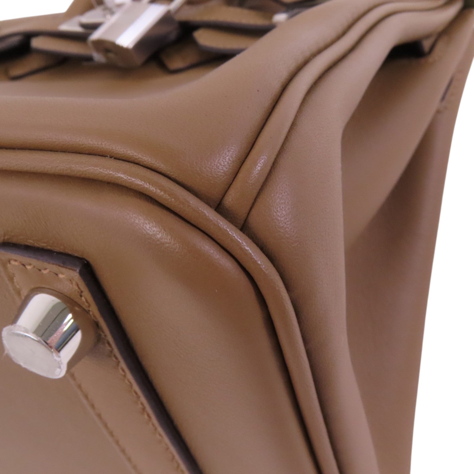 HERMES 【激減優惠】Swift皮革Birkin 25銀扣手挽袋
