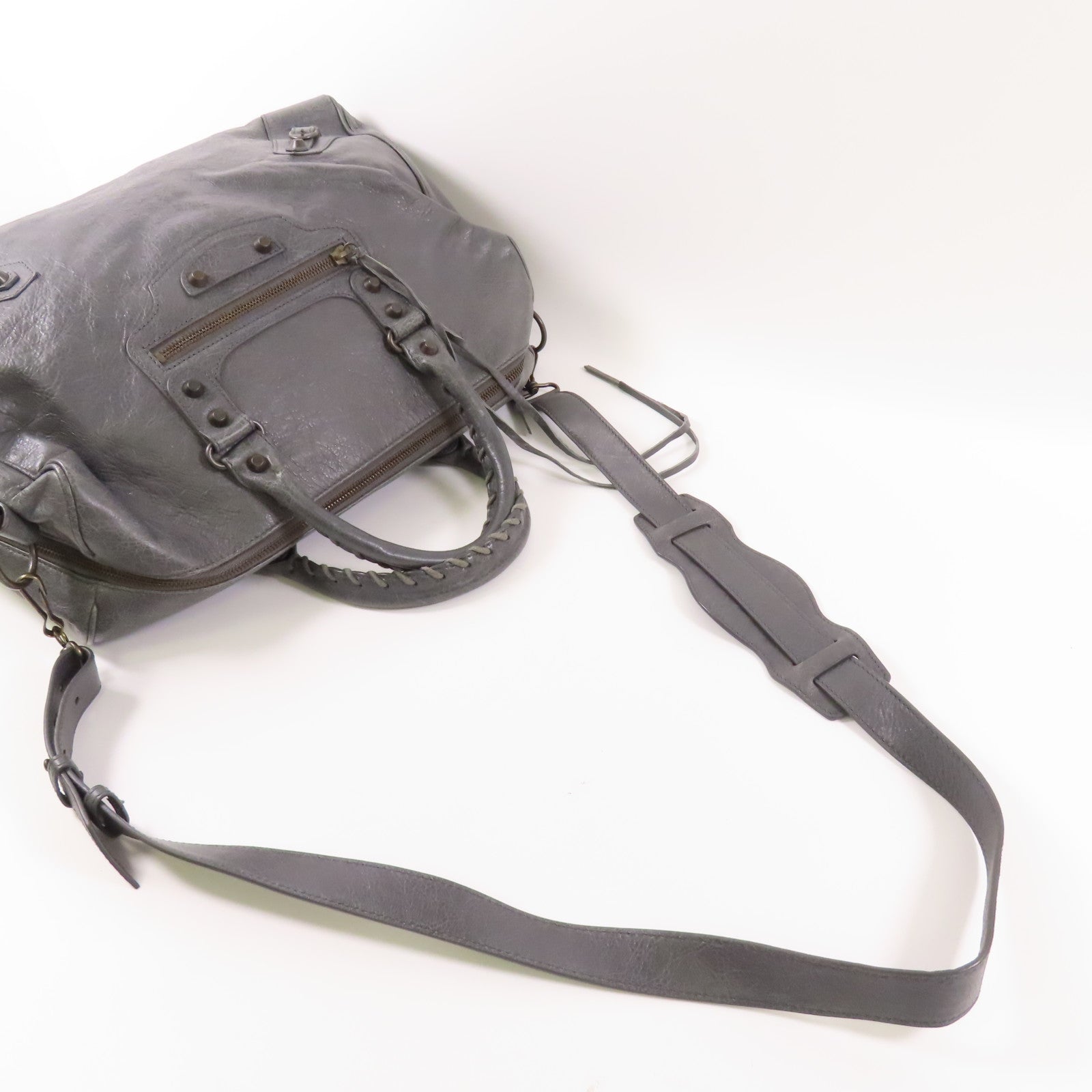 BALENCIAGA 牛皮皮革Polly Bag手挽肩背兩用袋