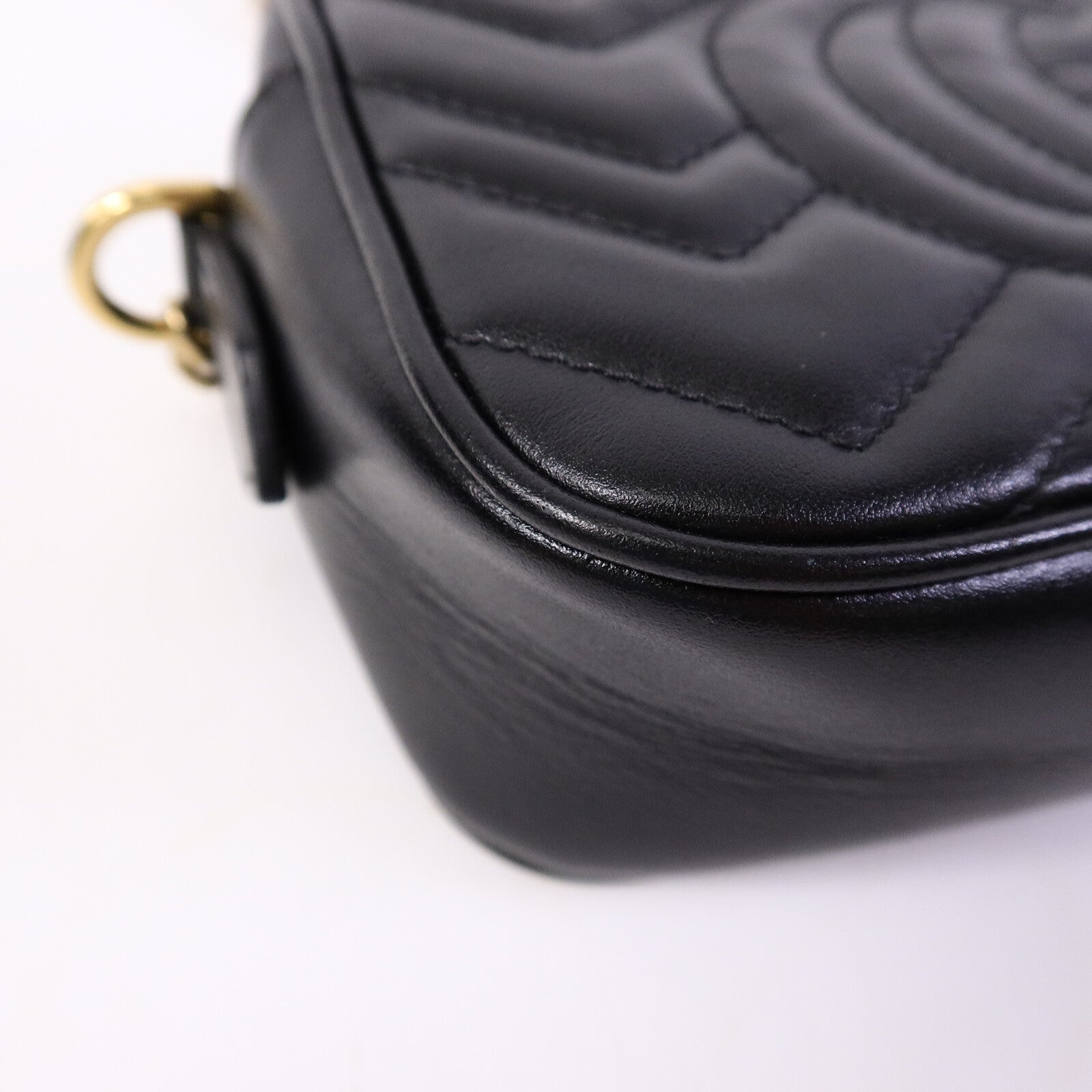 GUCCI 牛皮皮革GG Marmont Mini肩背袋