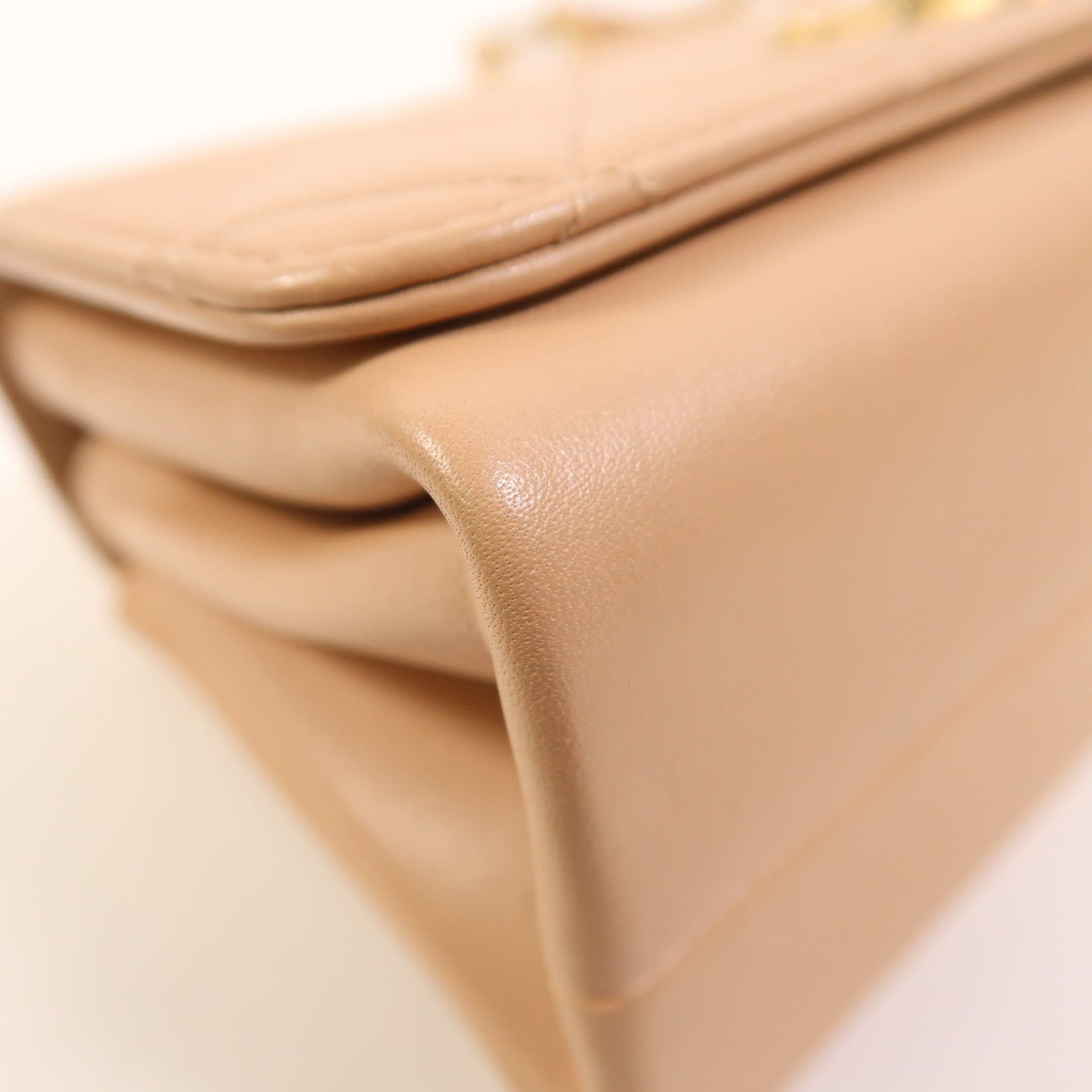 CHANEL 牛皮皮革2 Way Shoulder Bag金扣手挽肩背兩用袋