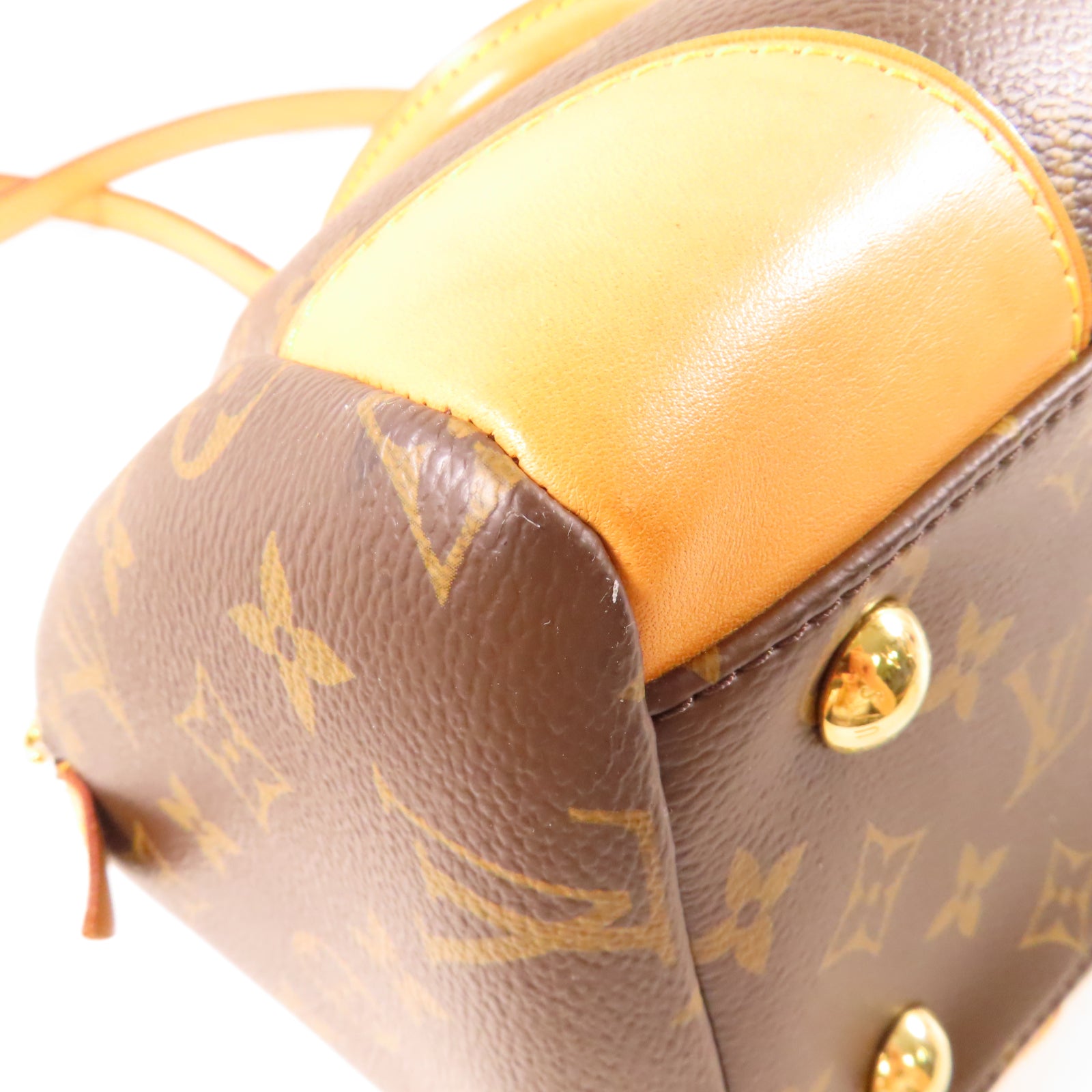 LOUIS VUITTON Monogram Segur金扣手挽肩背兩用袋啡色