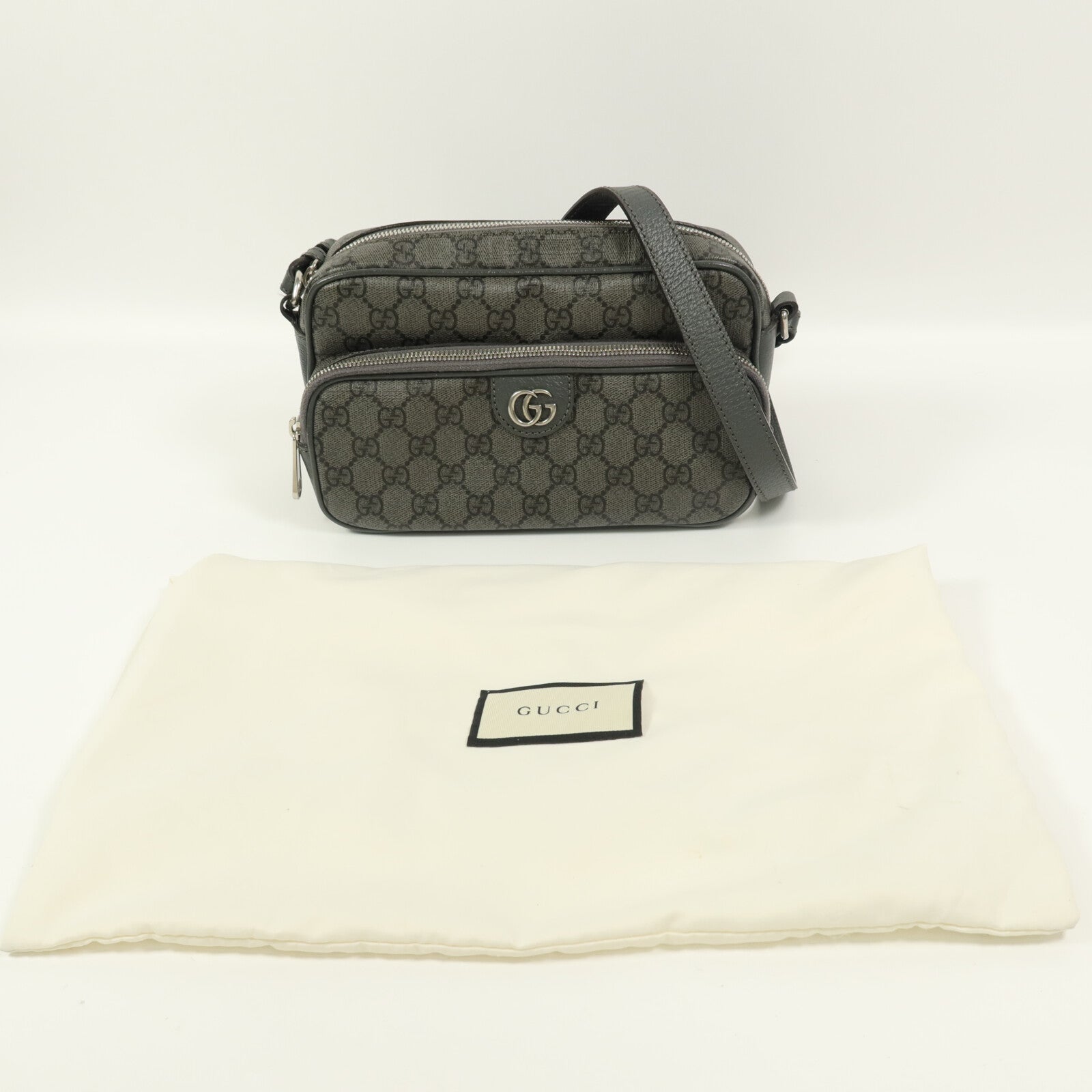 GUCCI 塗層帆布Ophidia肩背袋