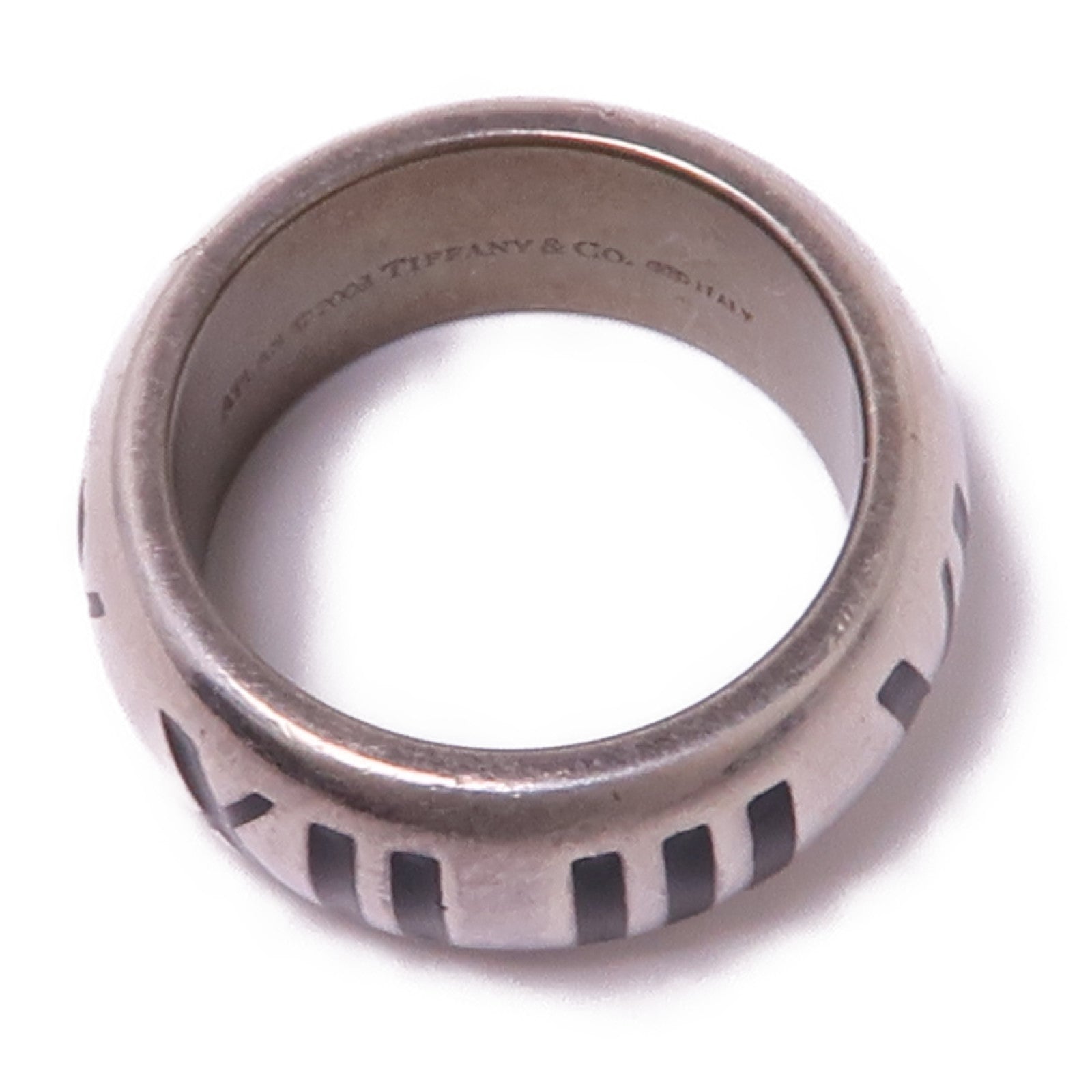 TIFFANY＆CO 925純銀Atlas Ring戒指US#4.25