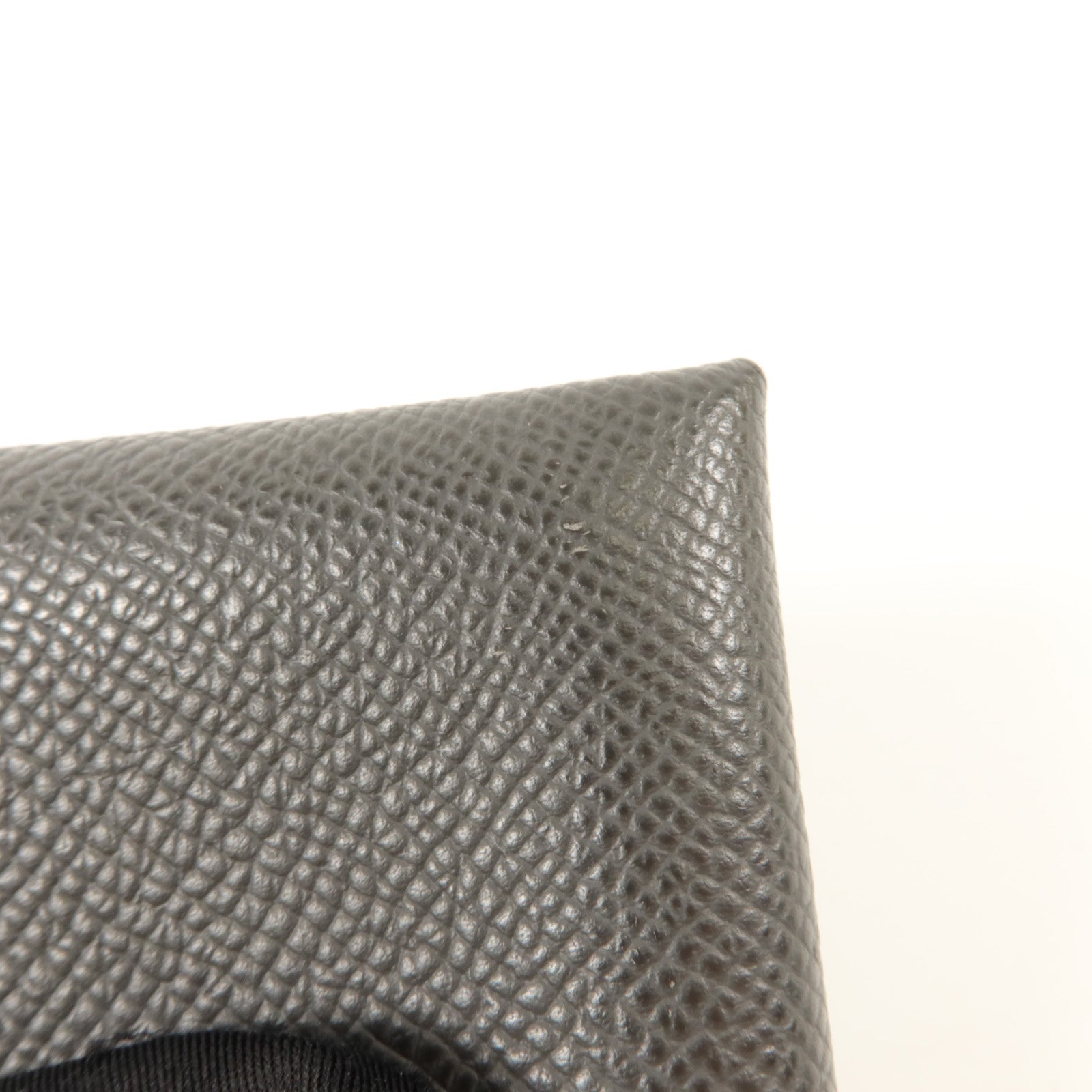 HERMES Epsom皮革Calvi Duo Compact Card Holder卡片套Graphite