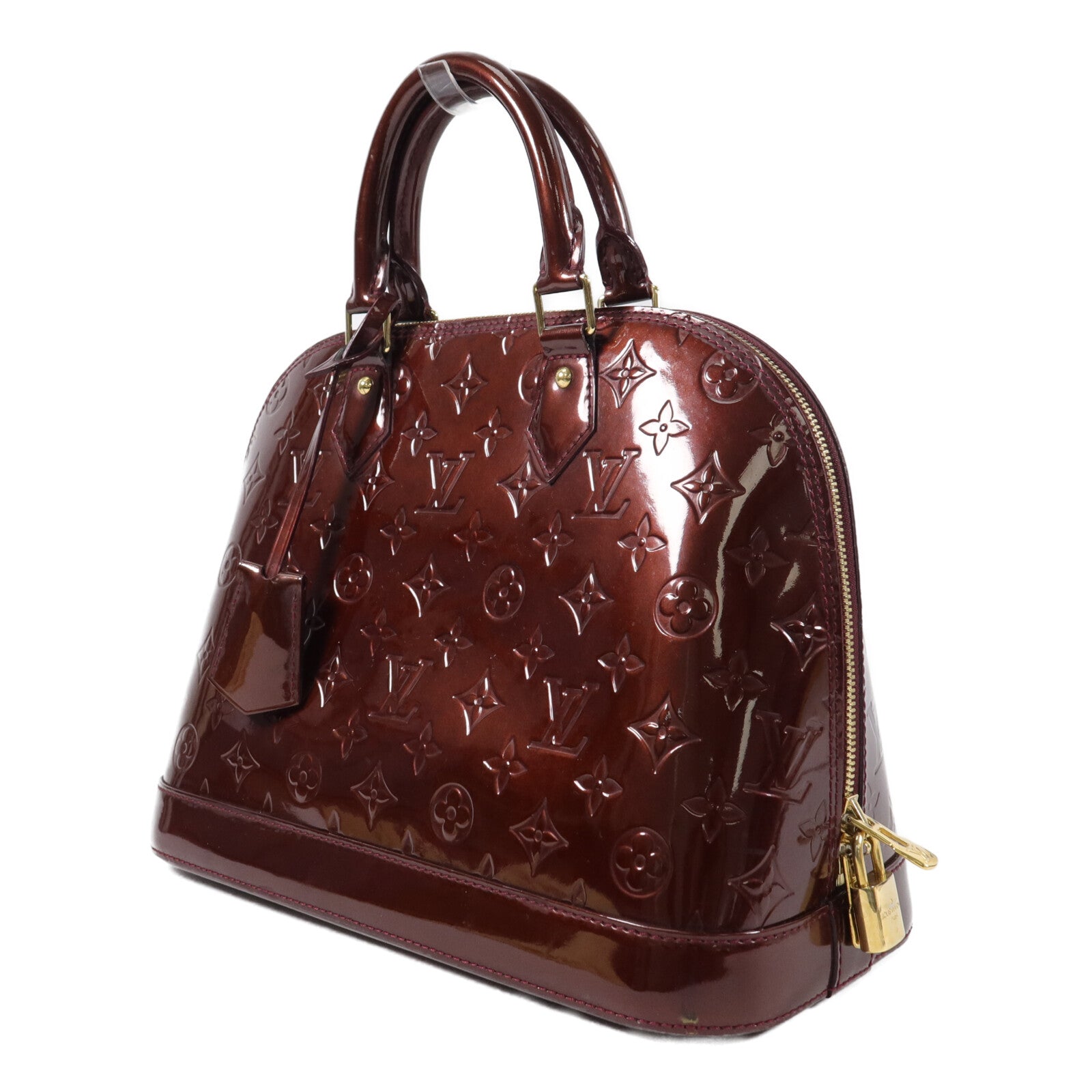 LOUIS VUITTON 漆皮皮革Alma PM手挽袋
