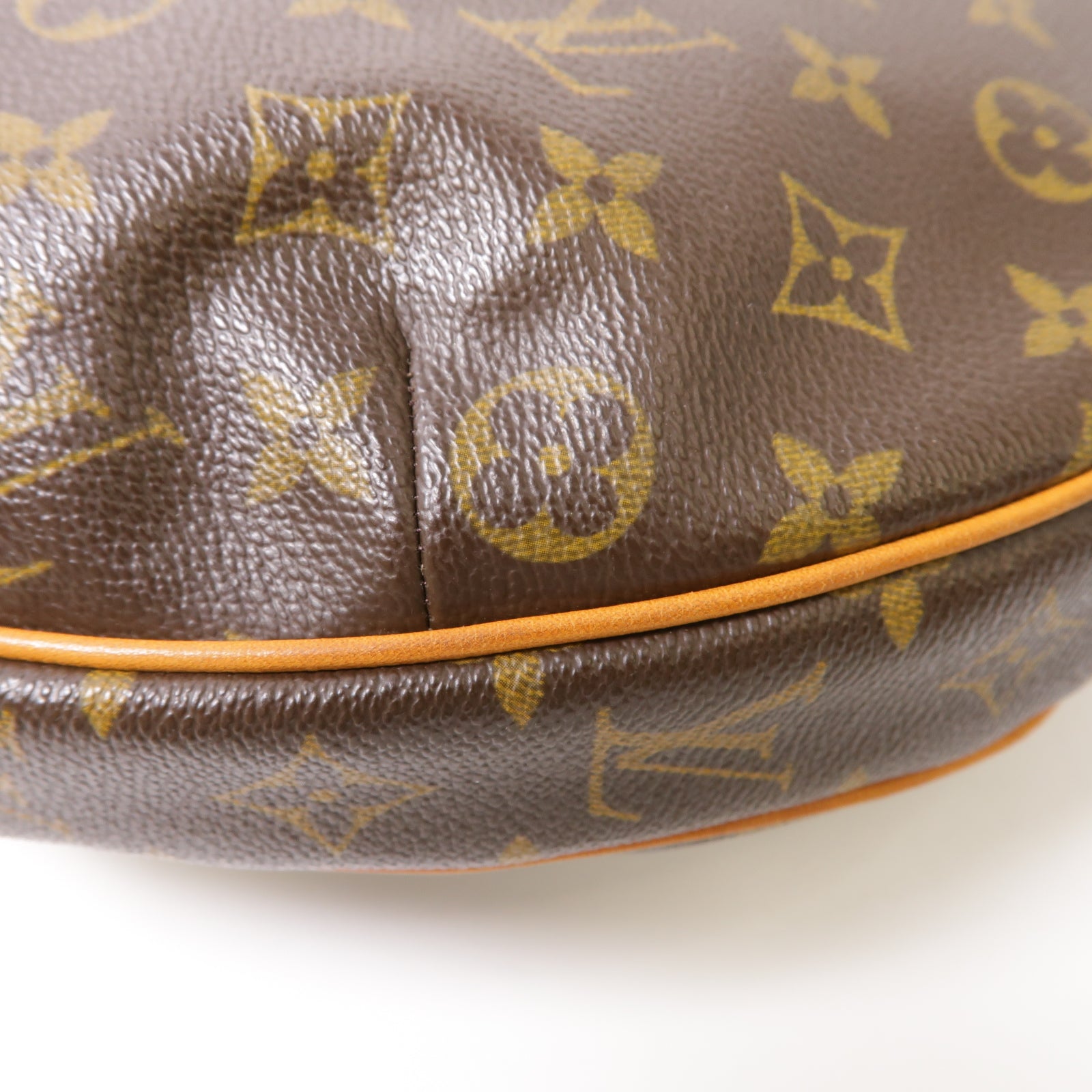 LOUIS VUITTON Monogram Croissant GM金扣肩背袋啡色