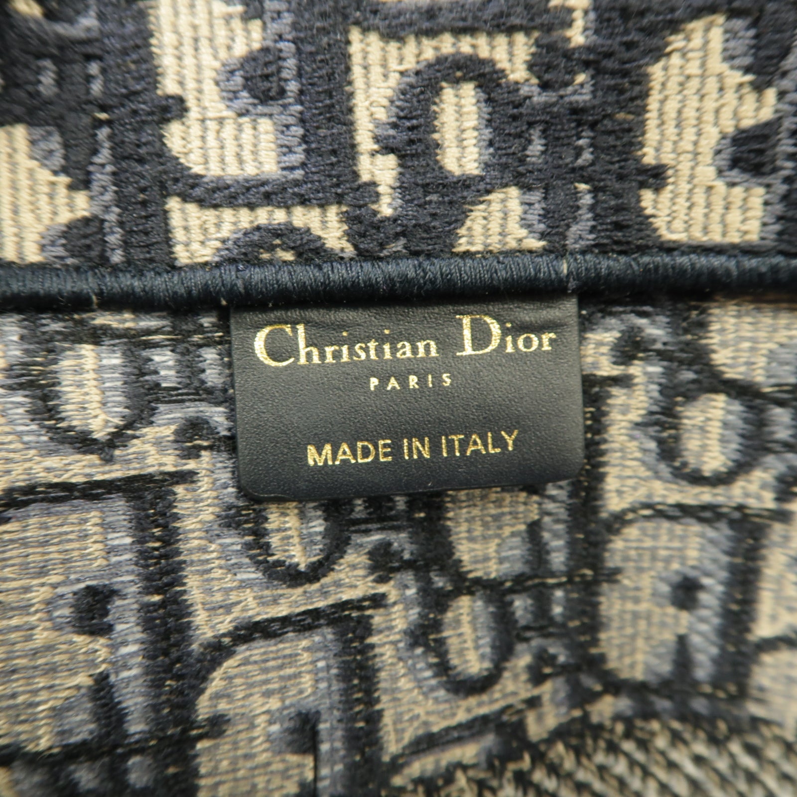Dior 帆布Book Tote手挽袋藍色/白色