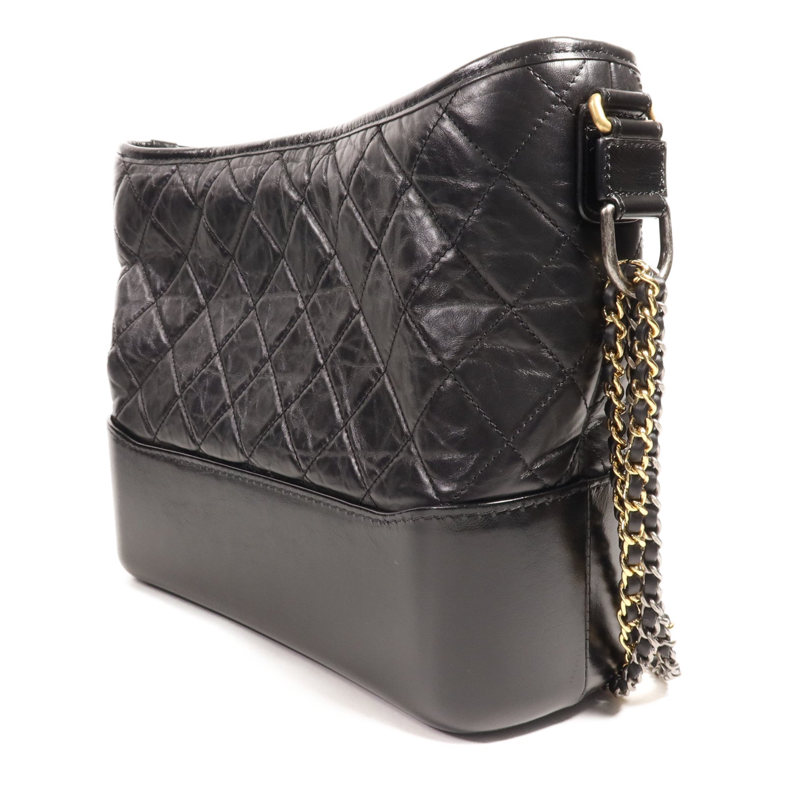 CHANEL 【激減優惠】牛皮皮革Gabrielle Medium鏈帶肩背袋