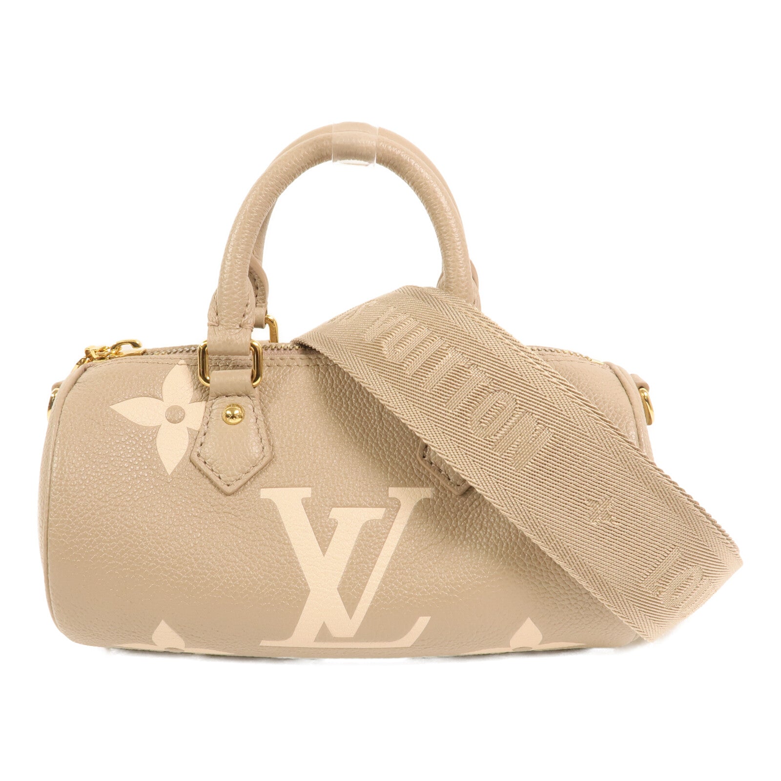 LOUIS VUITTON 【激減優惠】Monogram Empreinte Papillon BB金扣手挽肩背兩用袋