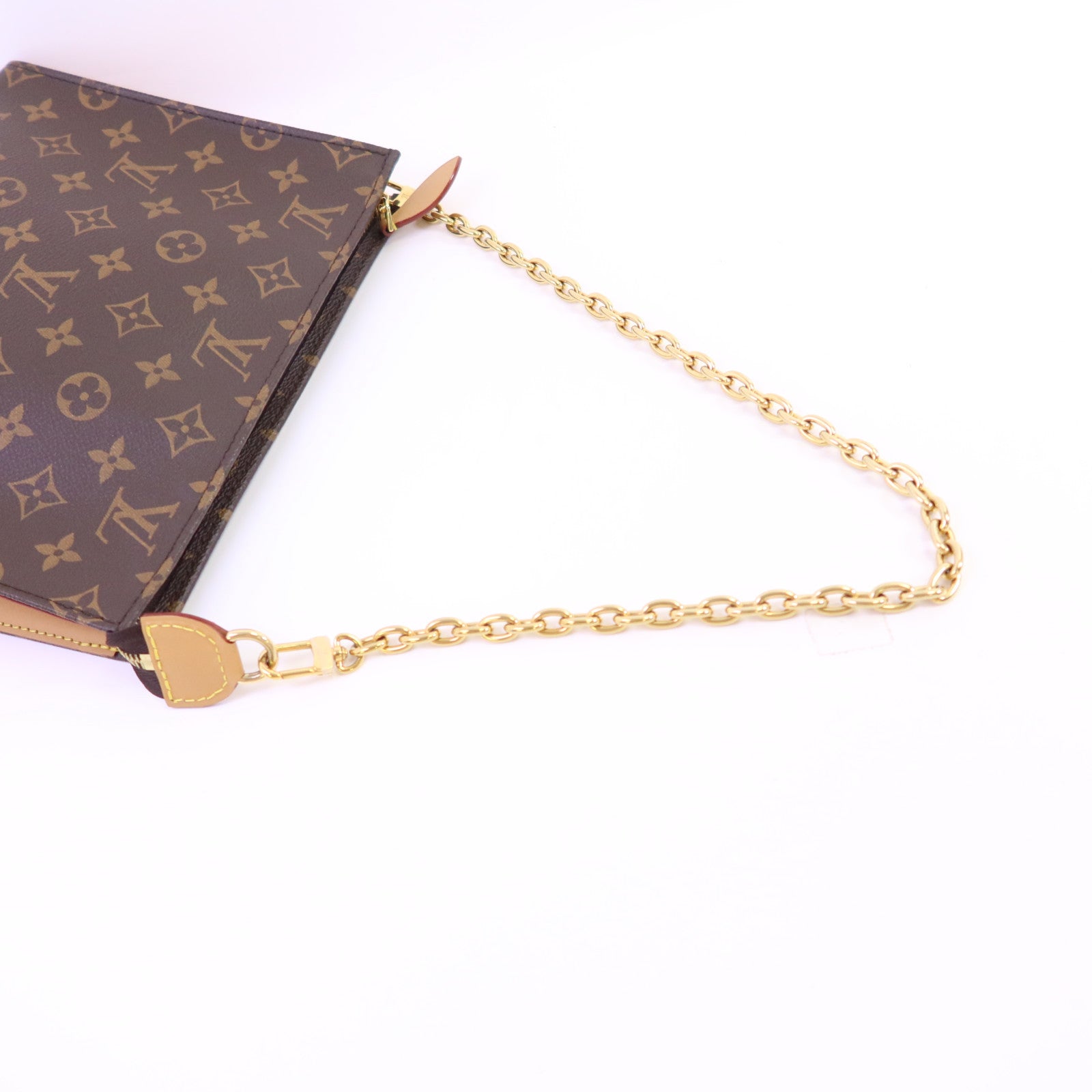 LOUIS VUITTON Monogram Toiletry Pouch On Chain金扣鏈帶肩背袋
