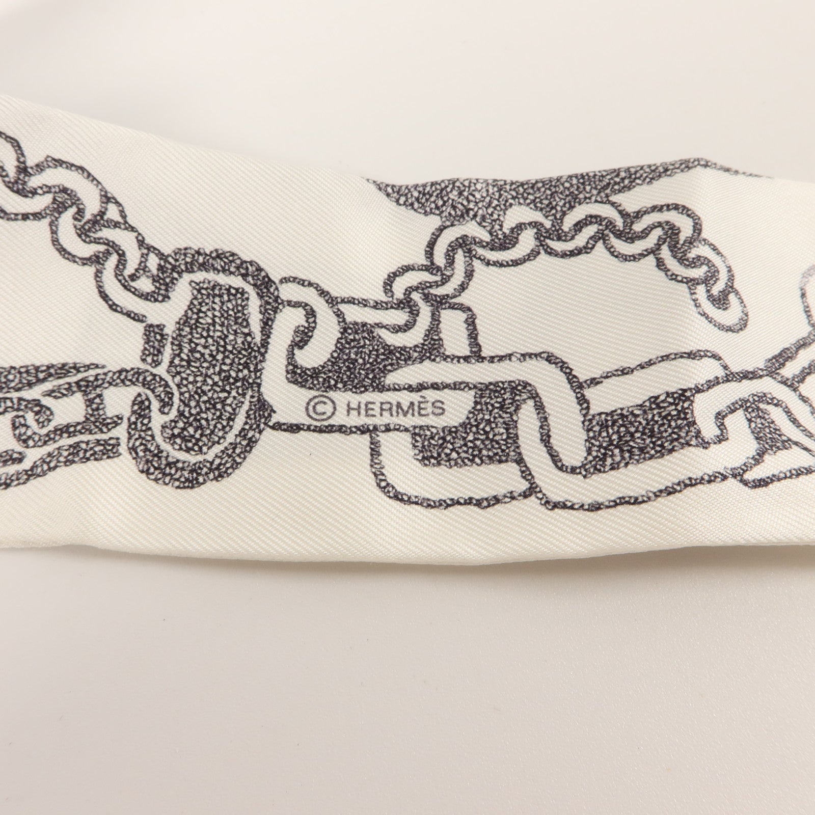 HERMES 絲質Twilly絲巾