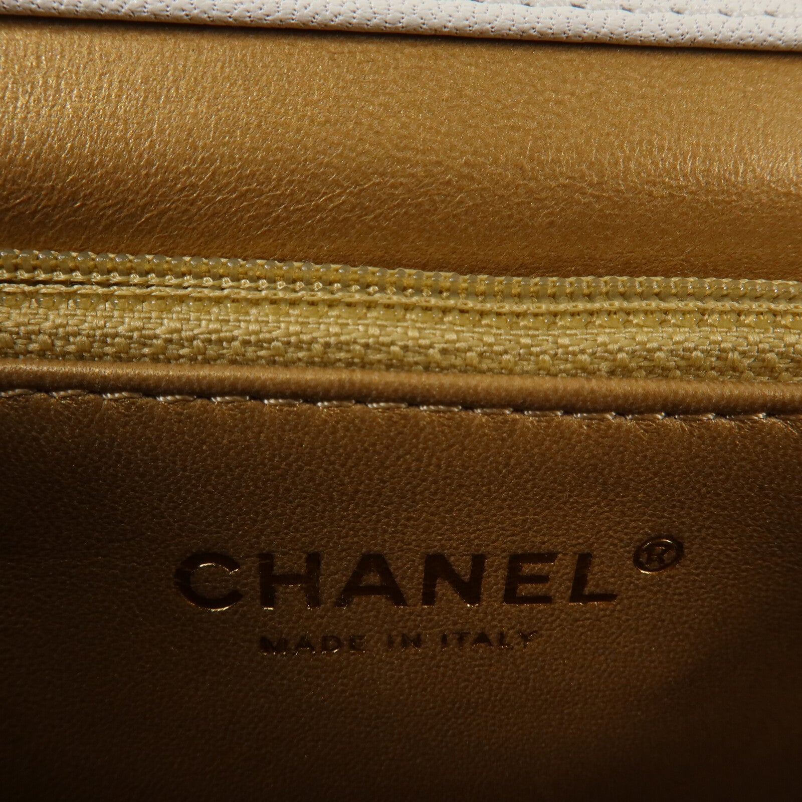 CHANEL 牛皮皮革Pearl Flap Bag鏈帶肩背袋