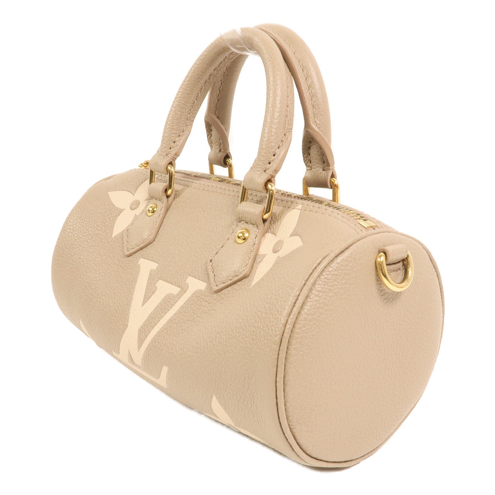 LOUIS VUITTON 【激減優惠】Monogram Empreinte Papillon BB金扣手挽肩背兩用袋