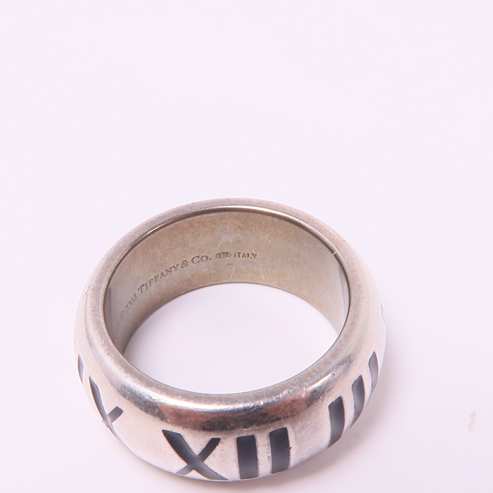TIFFANY＆CO 925純銀Atlas Ring戒指US#4.25