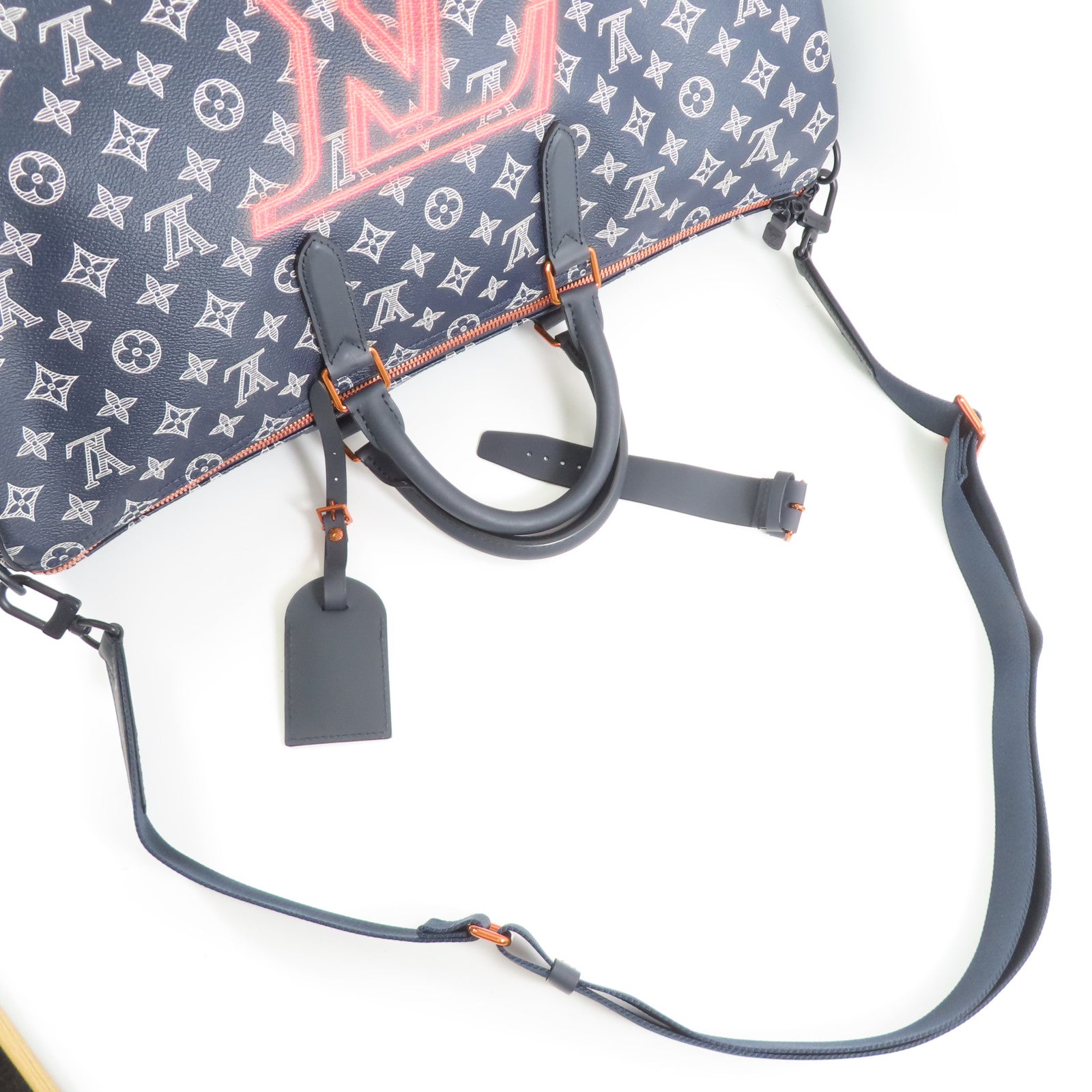 LOUIS VUITTON Monogram Upside down Keepall 50 Bandouliere手挽肩背兩用袋