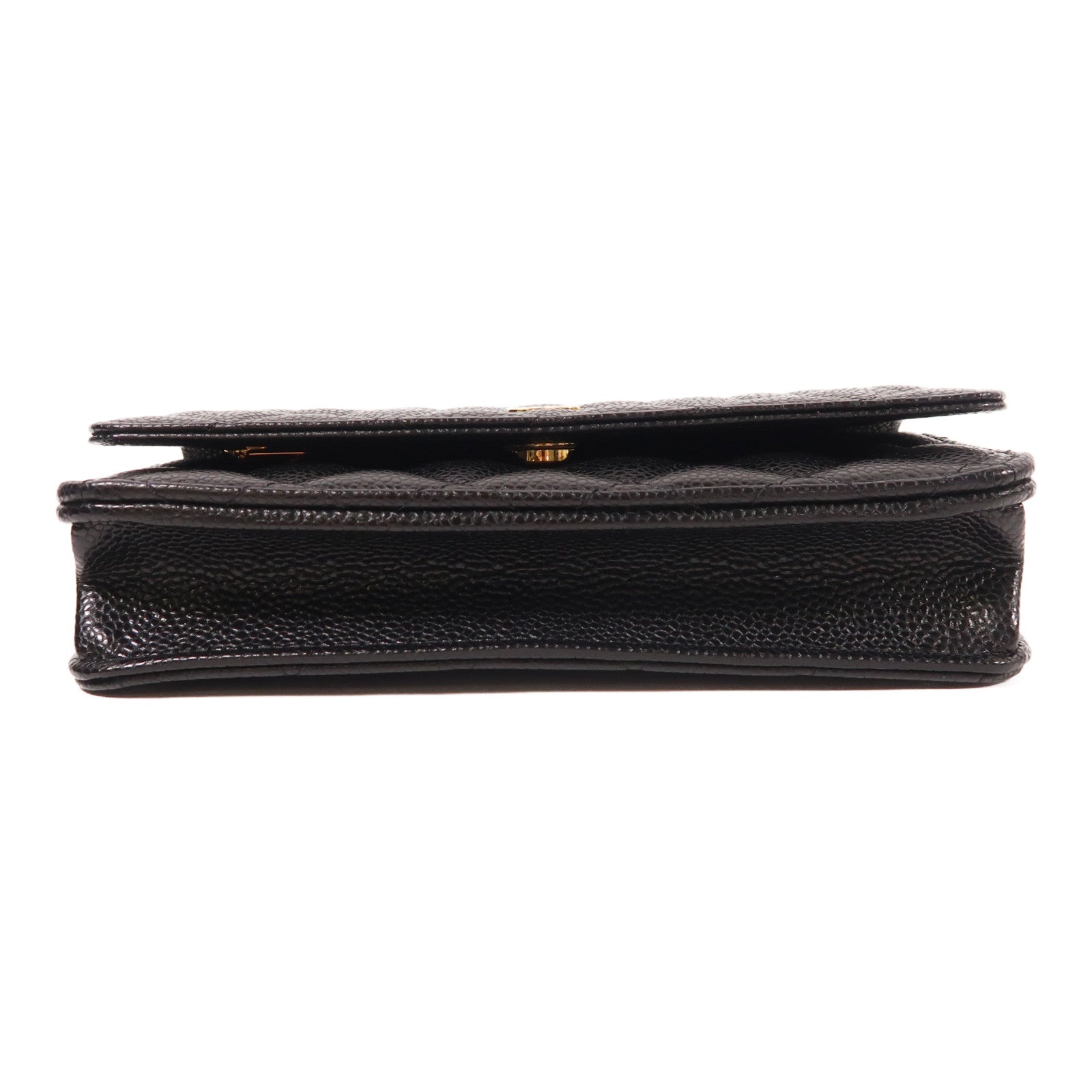 CHANEL 牛皮皮革WOC Wallet On Chain金扣鏈帶肩背袋
