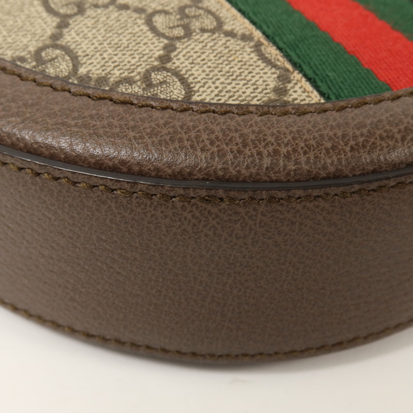 GUCCI 【激減優惠】塗層帆布Ophidia GG Mini Round鏈帶肩背袋