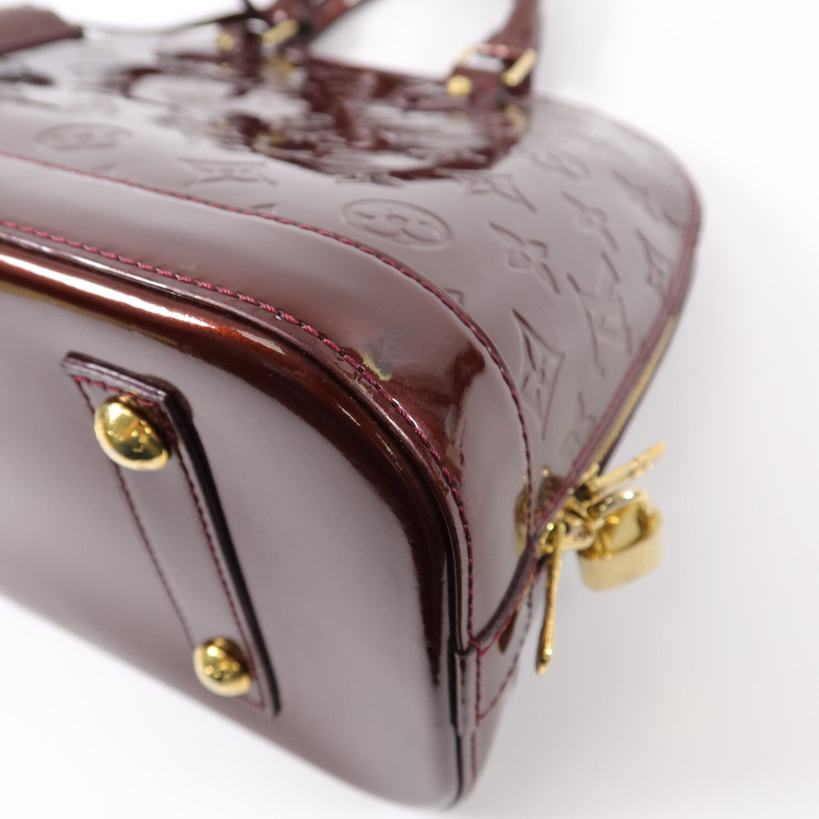LOUIS VUITTON 漆皮皮革Alma PM手挽袋