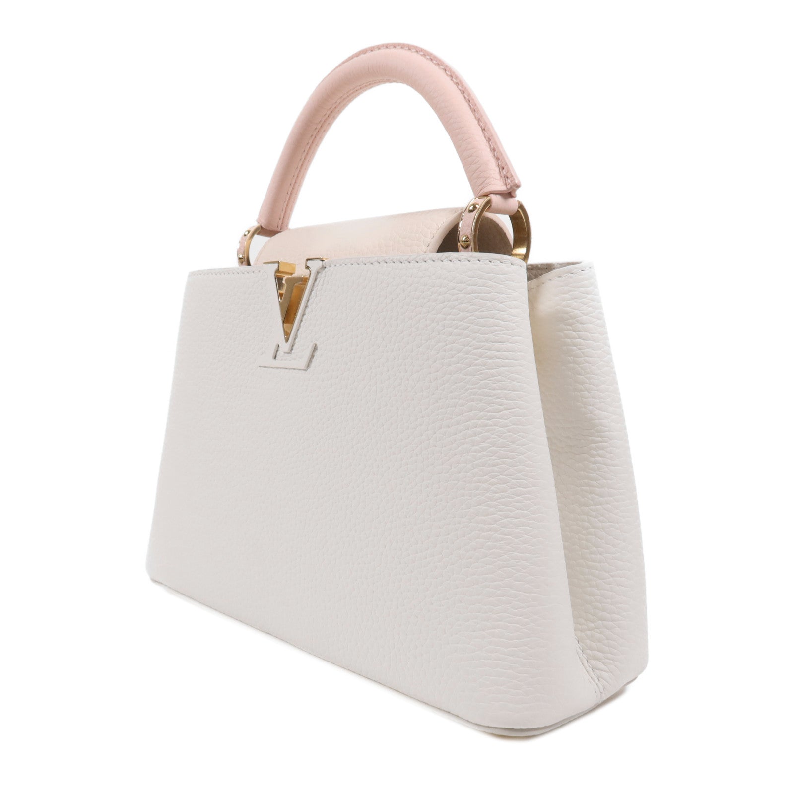LOUIS VUITTON 【激減優惠】牛皮皮革Capucines BB金扣手挽肩背兩用袋