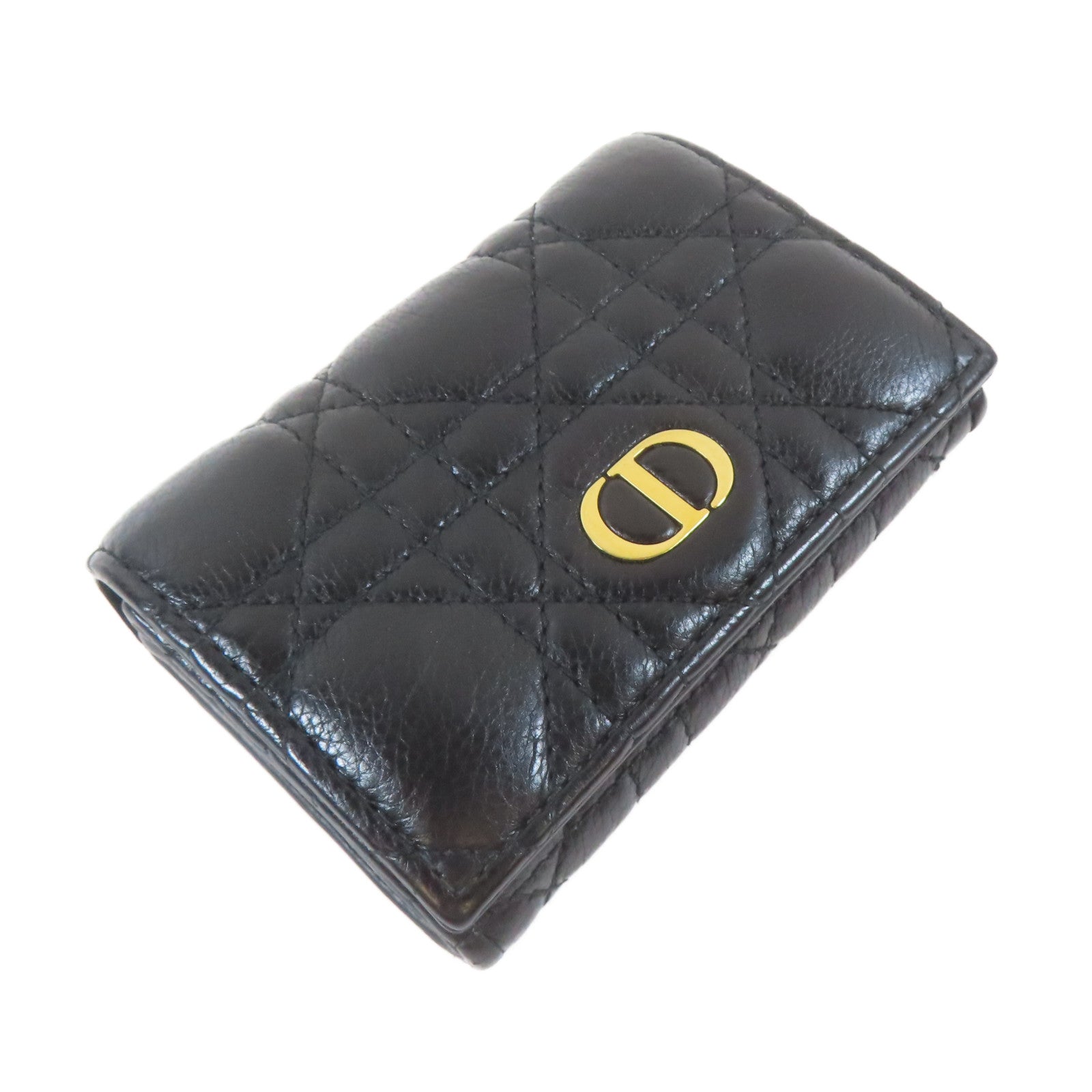 Dior 牛皮皮革Card Case金扣卡片套黑色