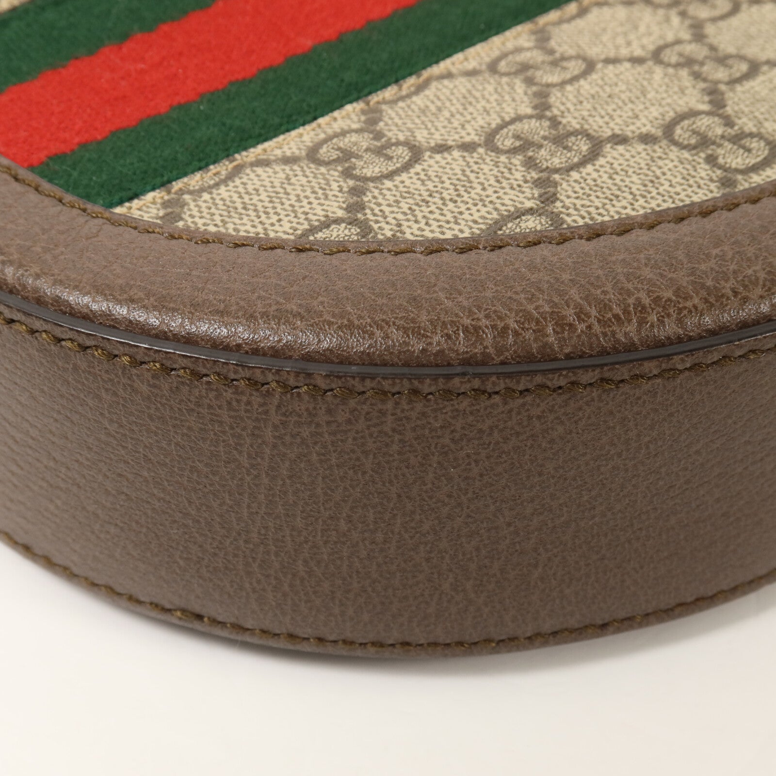 GUCCI 【激減優惠】塗層帆布Ophidia GG Mini Round鏈帶肩背袋