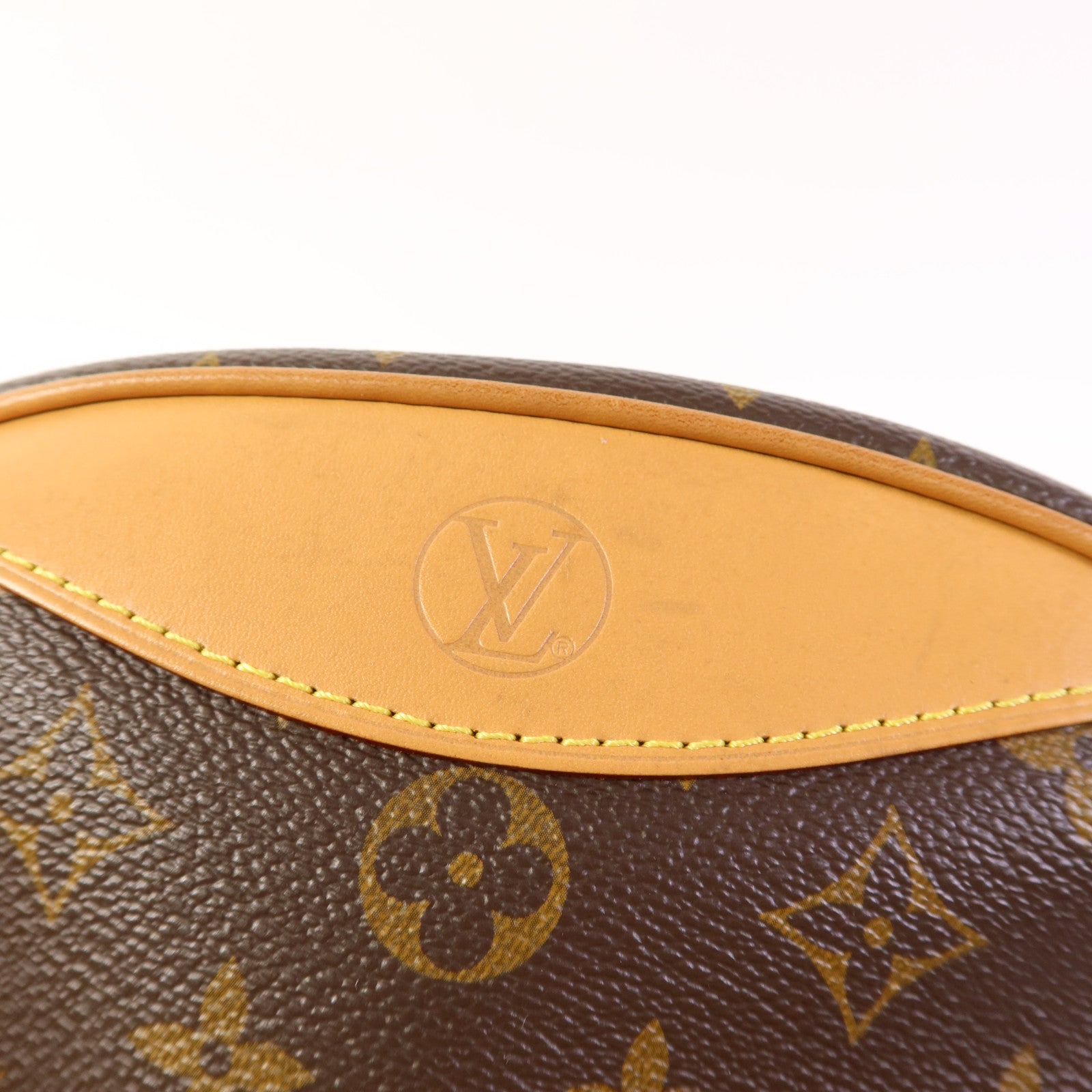 LOUIS VUITTON Monogram Deauville Mini金扣肩背袋棕色