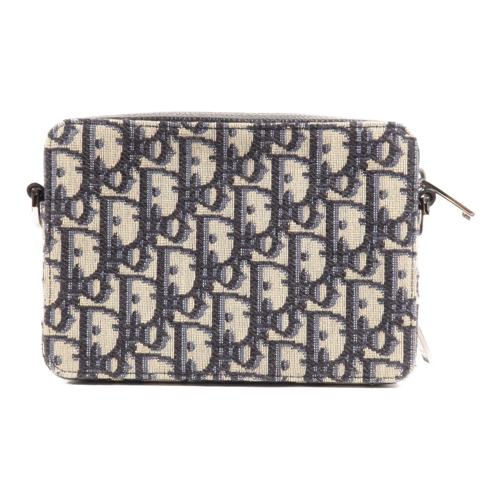 Dior 帆布Zipped Pouch With Strap銀扣肩背袋