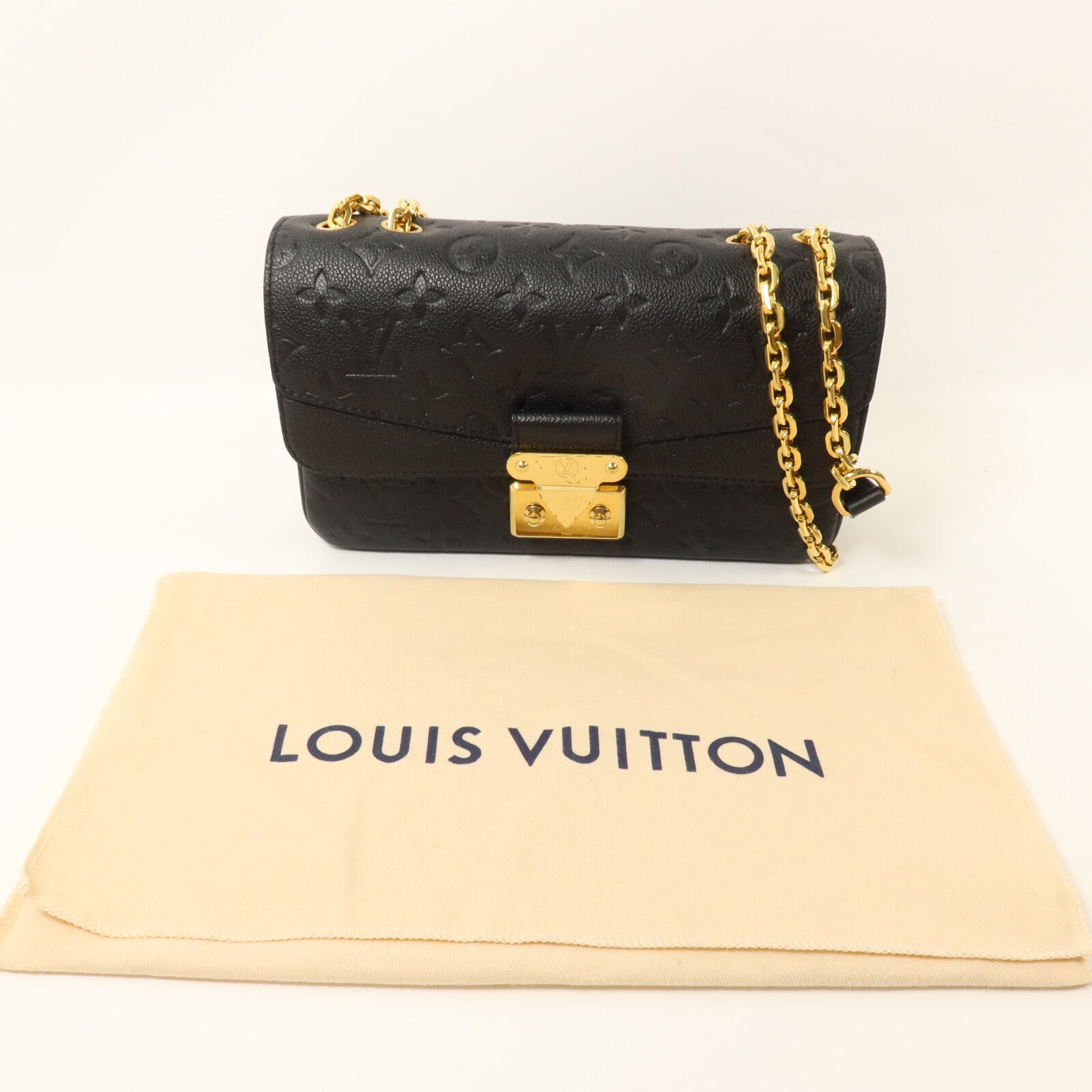 LOUIS VUITTON Monogram Empreinte Marceau鏈帶肩背袋
