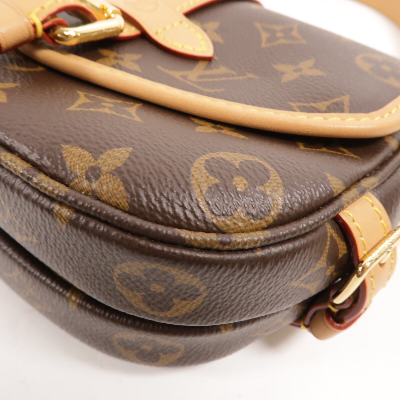 LOUIS VUITTON Monogram Saumur BB金扣手挽肩背兩用袋