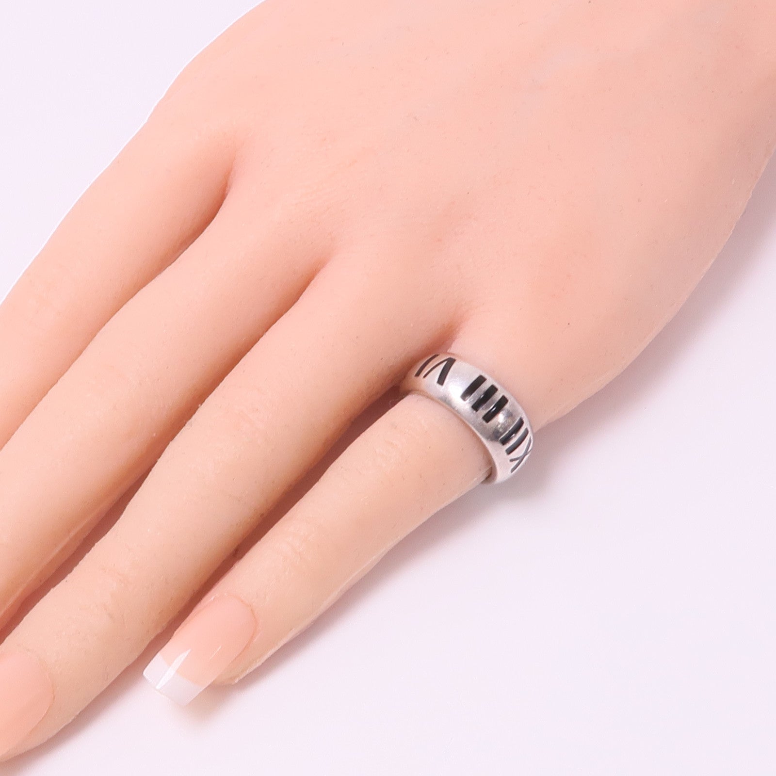 TIFFANY＆CO 925純銀Atlas Ring戒指US#4.25
