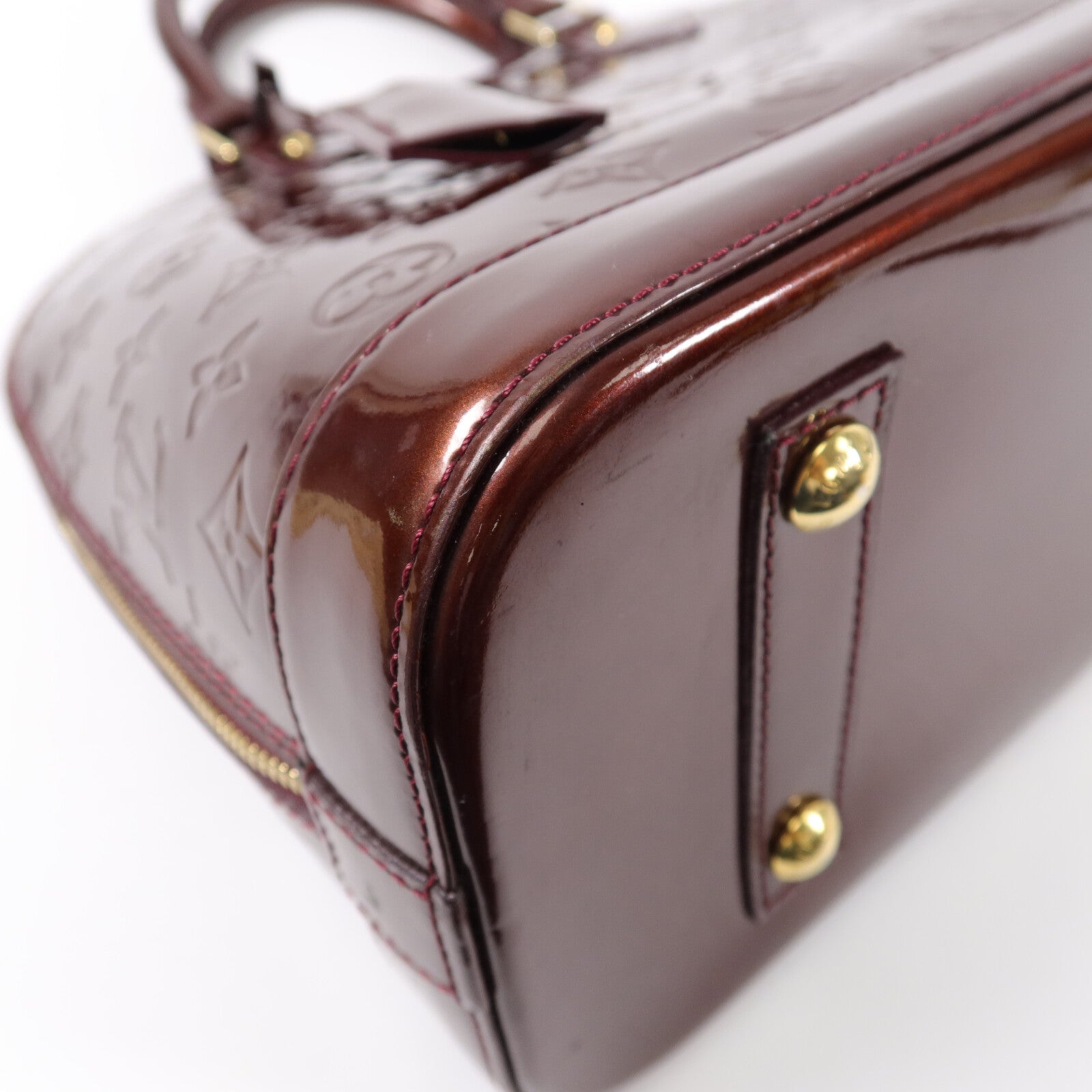 LOUIS VUITTON 漆皮皮革Alma PM手挽袋