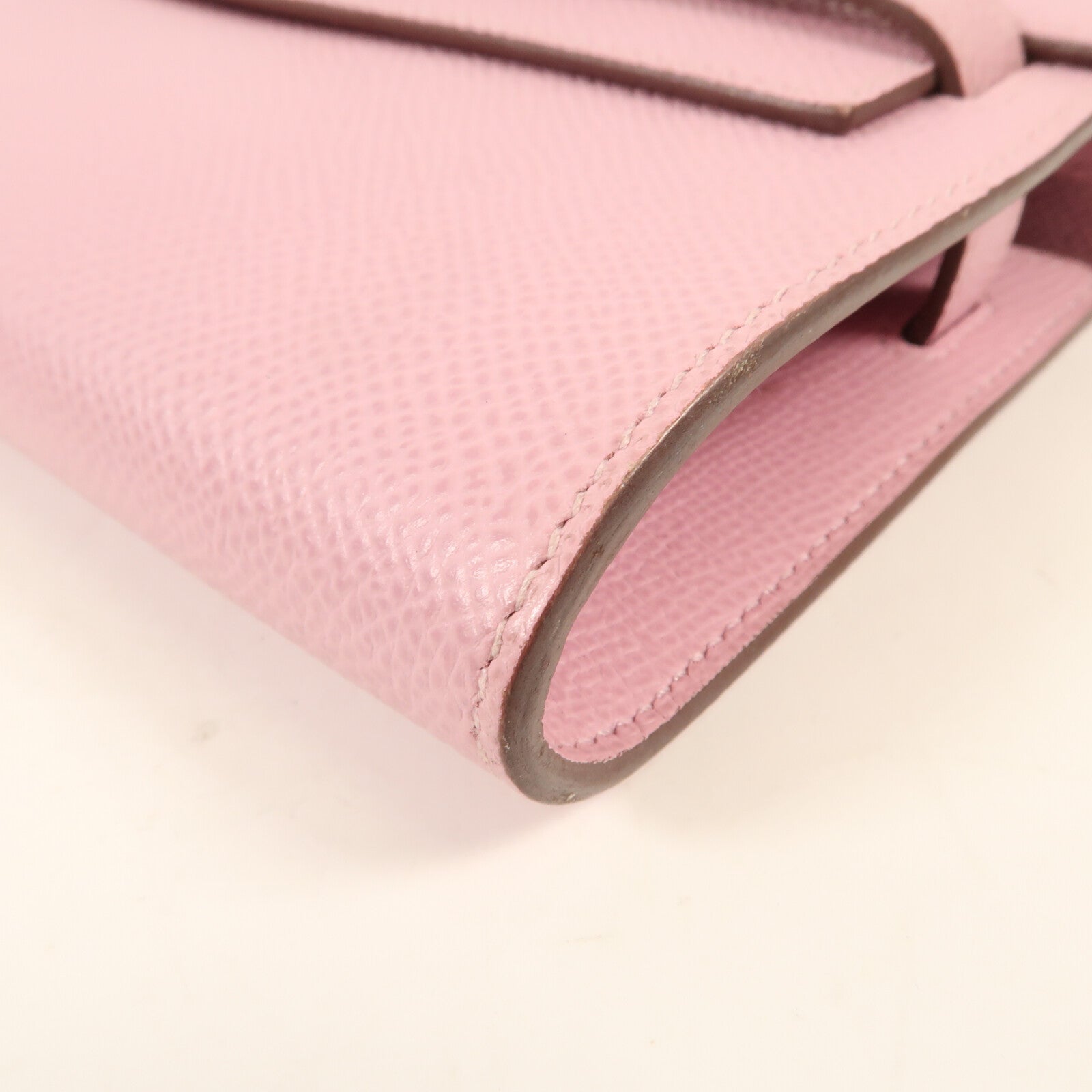 HERMES 【激減優惠】Epsom皮革Kelly To Go銀扣肩背袋Mauve Sylvestre