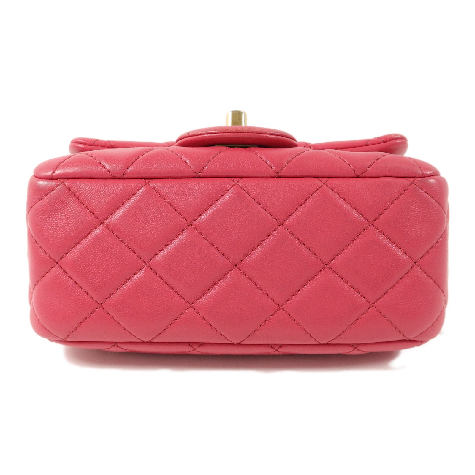 CHANEL 羊皮皮革Mini Classic 17鏈帶肩背袋