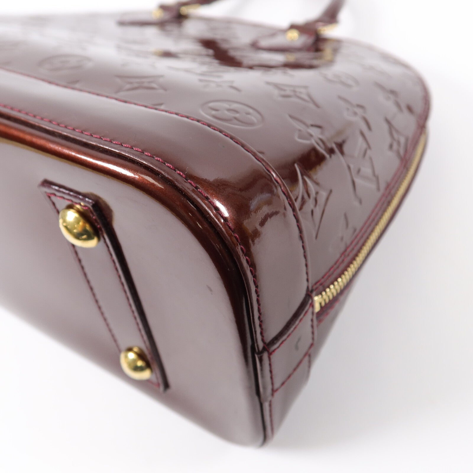 LOUIS VUITTON 漆皮皮革Alma PM手挽袋