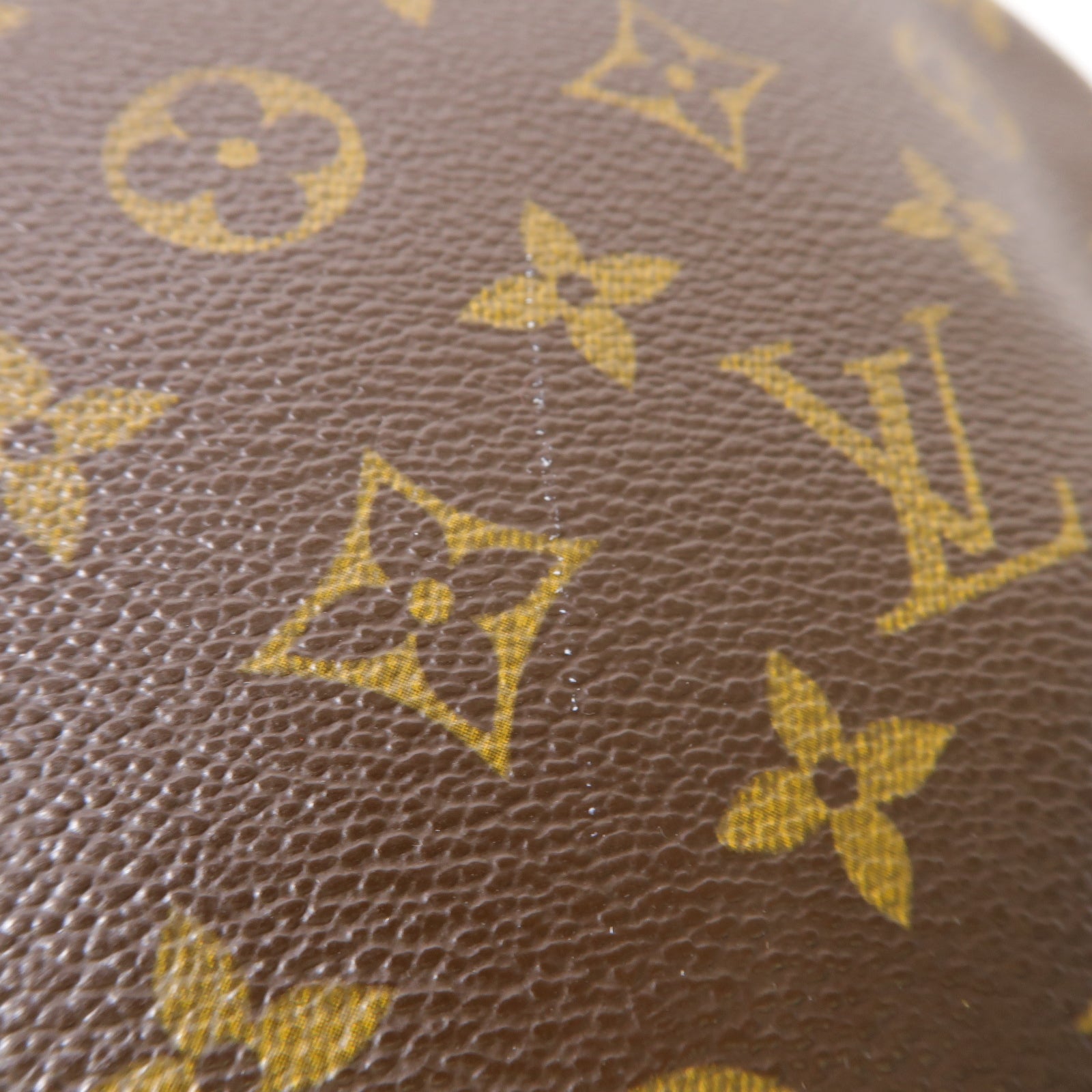 LOUIS VUITTON Monogram Croissant GM金扣肩背袋啡色