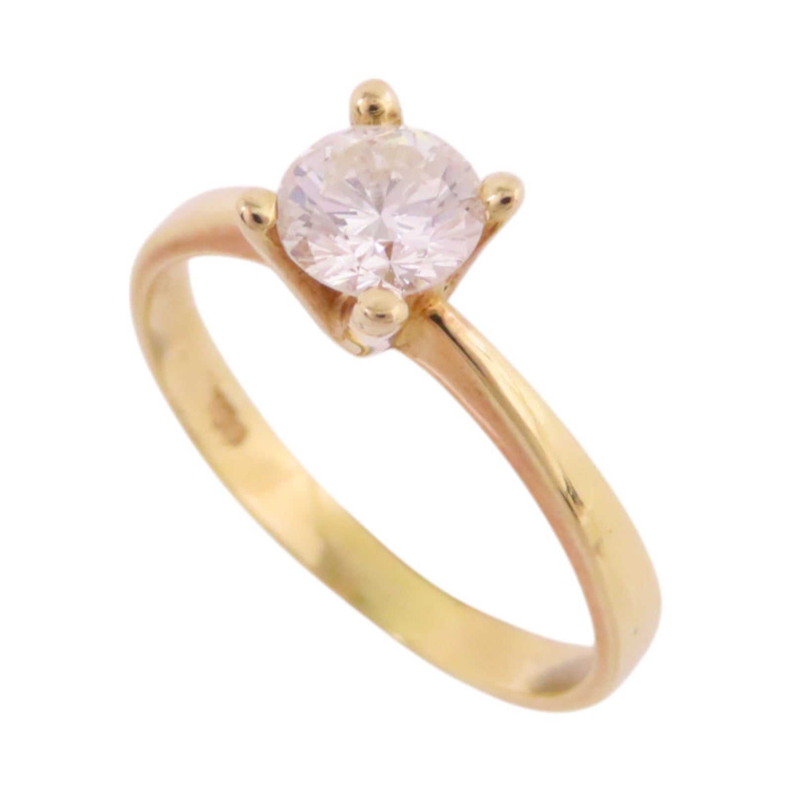 JEWELRY 【激減優惠】18K黃金/鑽石Diamond Ring戒指US#5.25