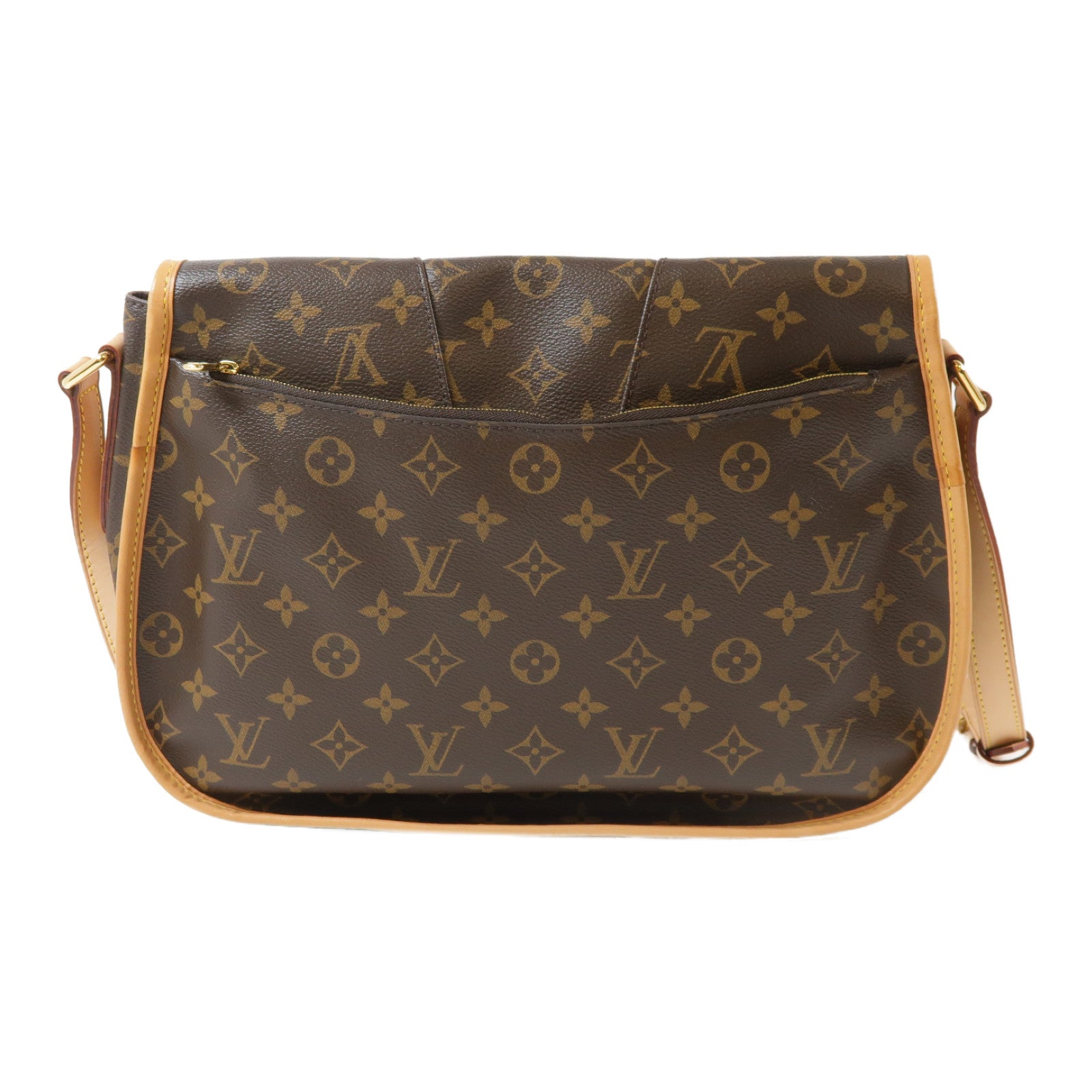 LOUIS VUITTON Monogram Menilmontant MM金扣肩背袋啡色