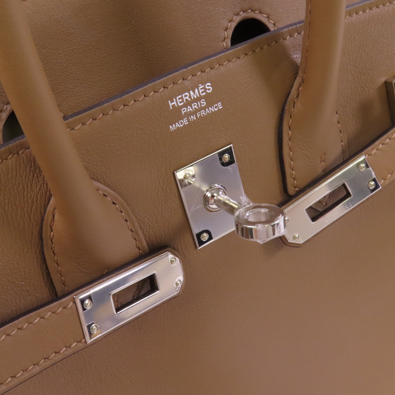 HERMES 【激減優惠】Swift皮革Birkin 25銀扣手挽袋