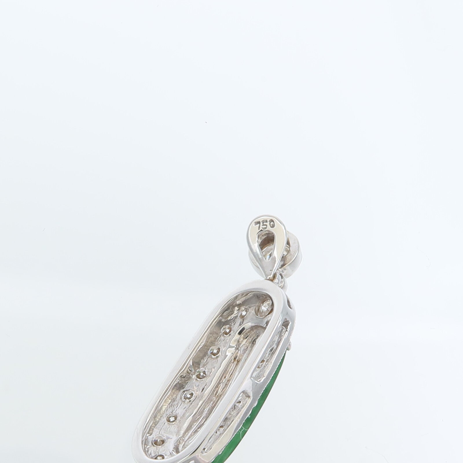 JEWELRY 18K白金Jade Pendant翡翠吊墜