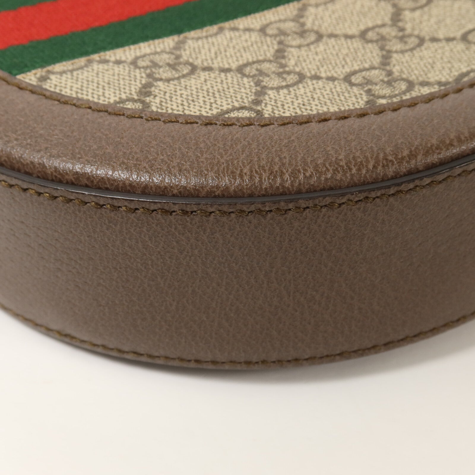 GUCCI 【激減優惠】塗層帆布Ophidia GG Mini Round鏈帶肩背袋